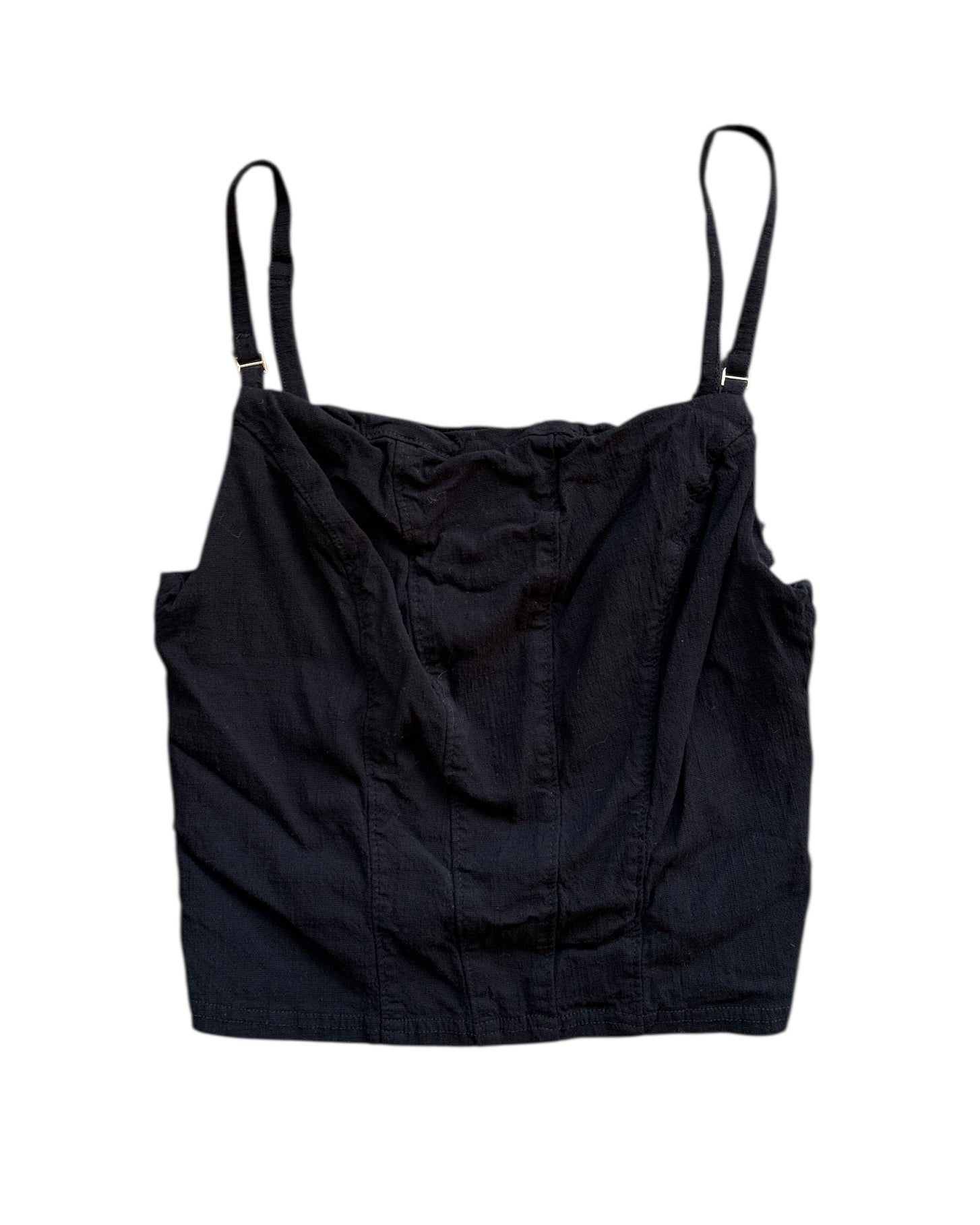 black free people structured tank, s
