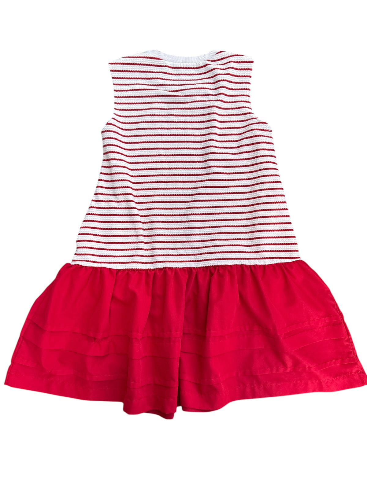 red white unbranded nautical striped bubble dress, m