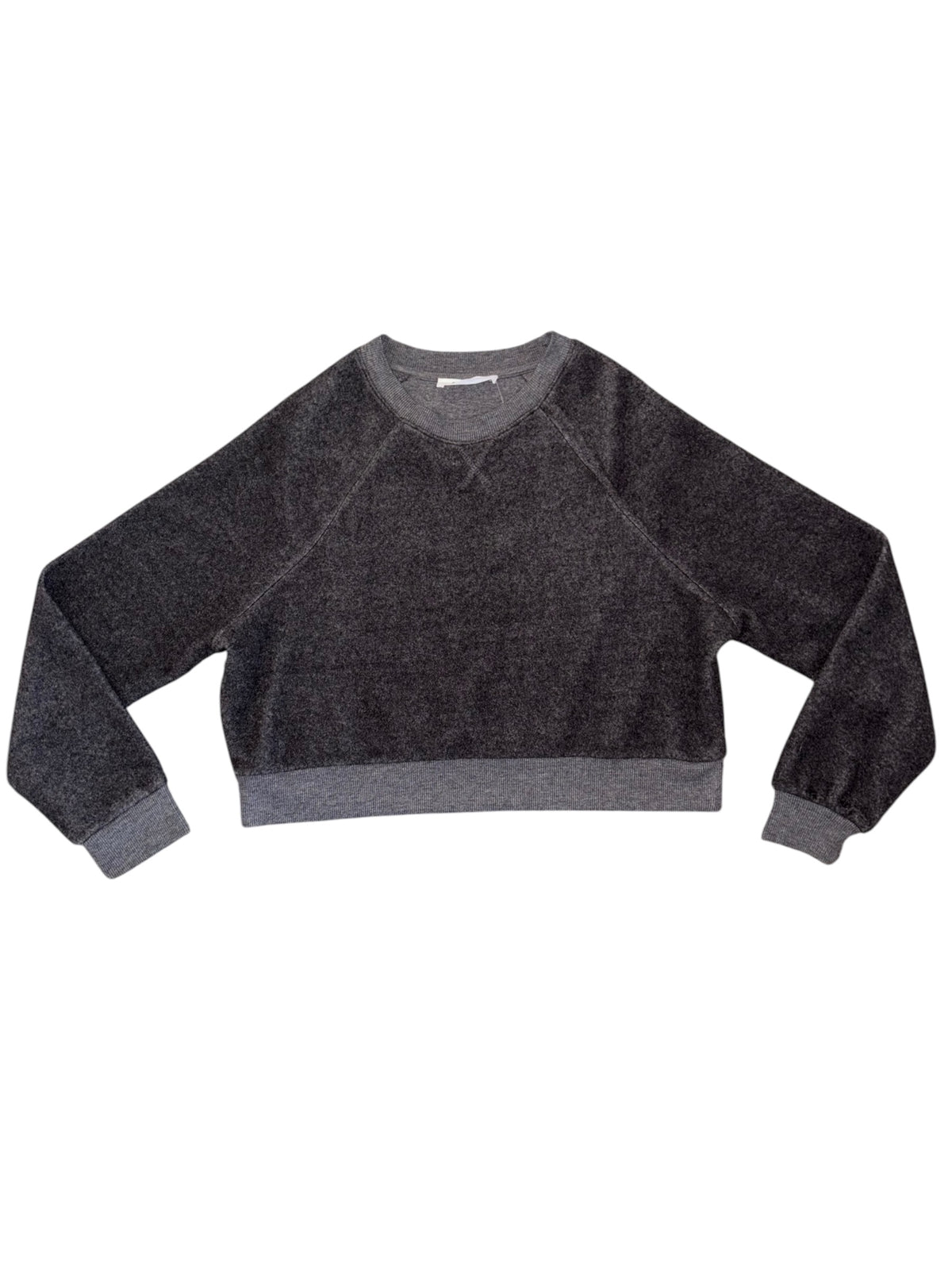 grey double zero fleece sweatshirt, s