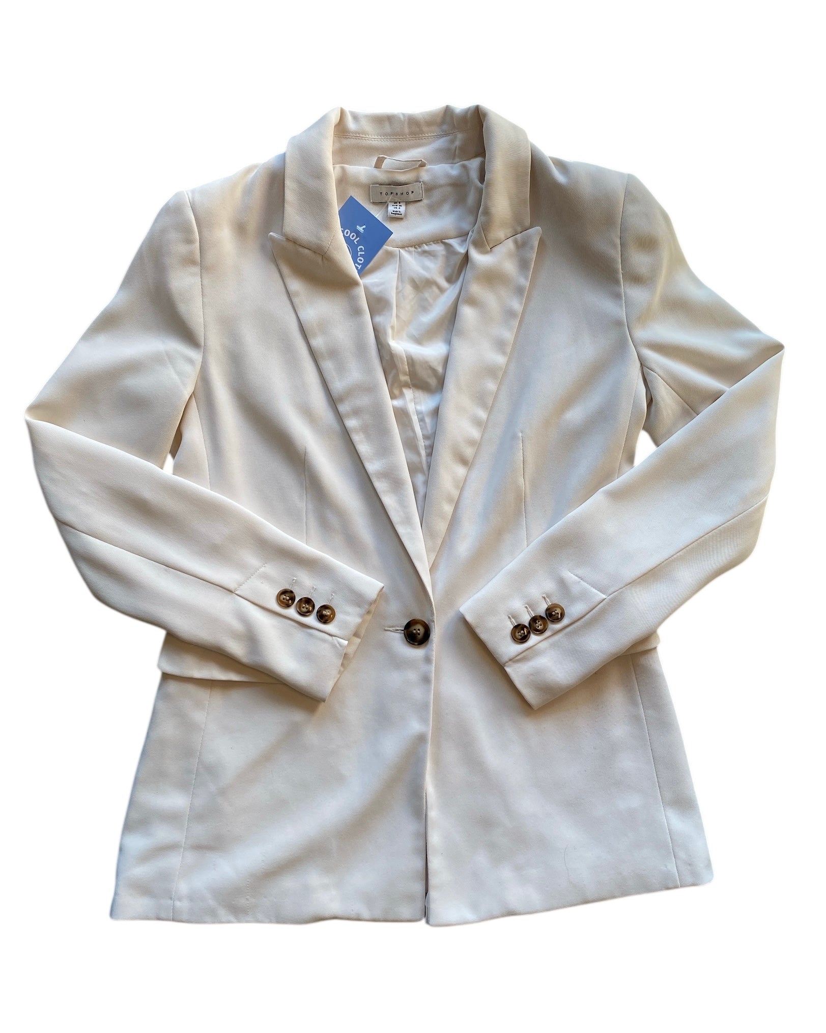 Beige Topshop Womens blazer, 4