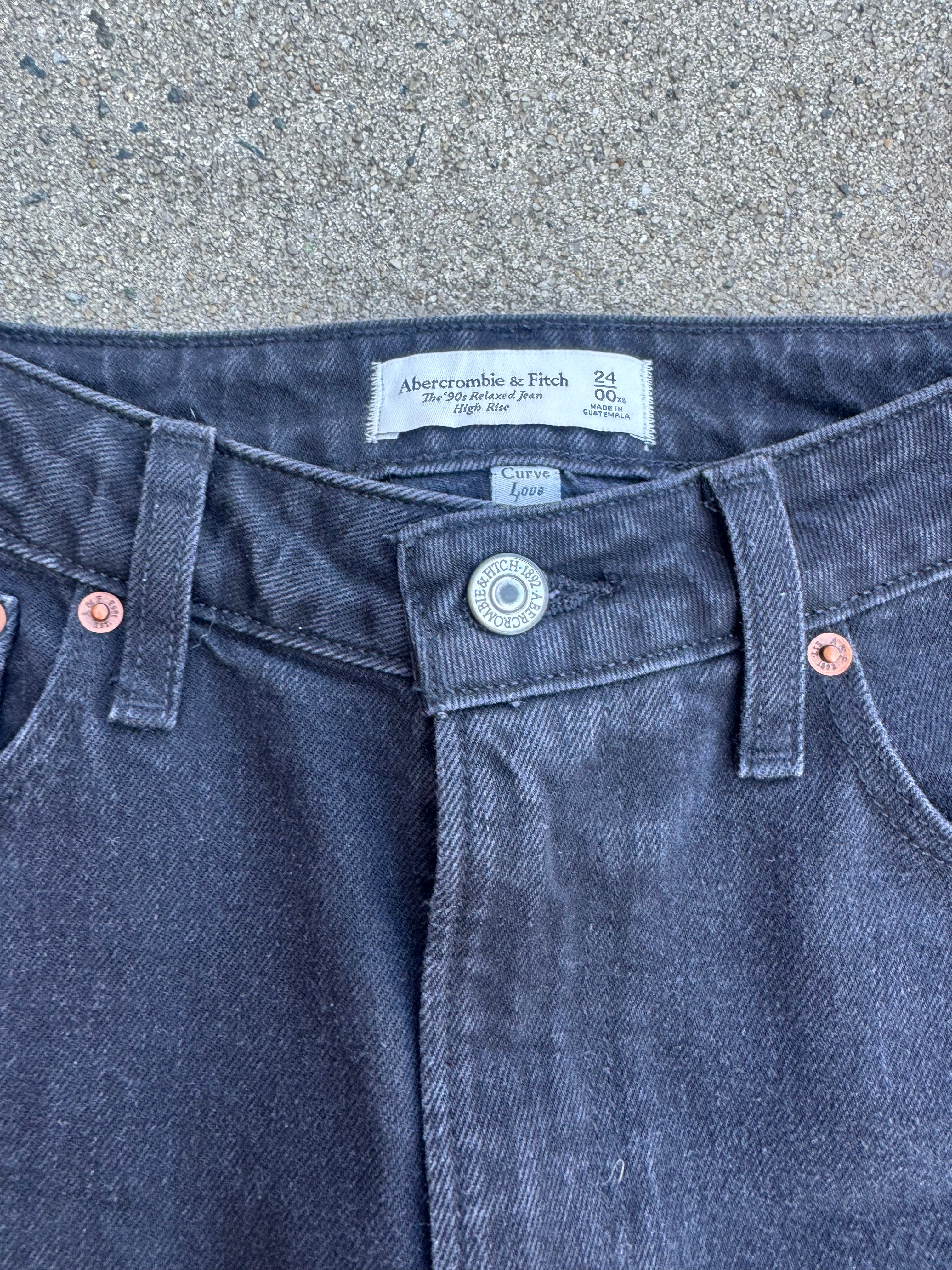 Black abercrombie & fitch High waist jeans, 24