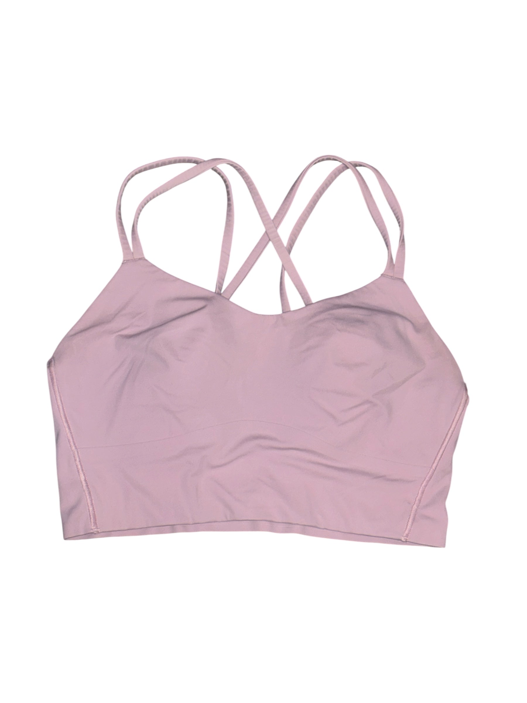 pink lululemon strappy sports bra