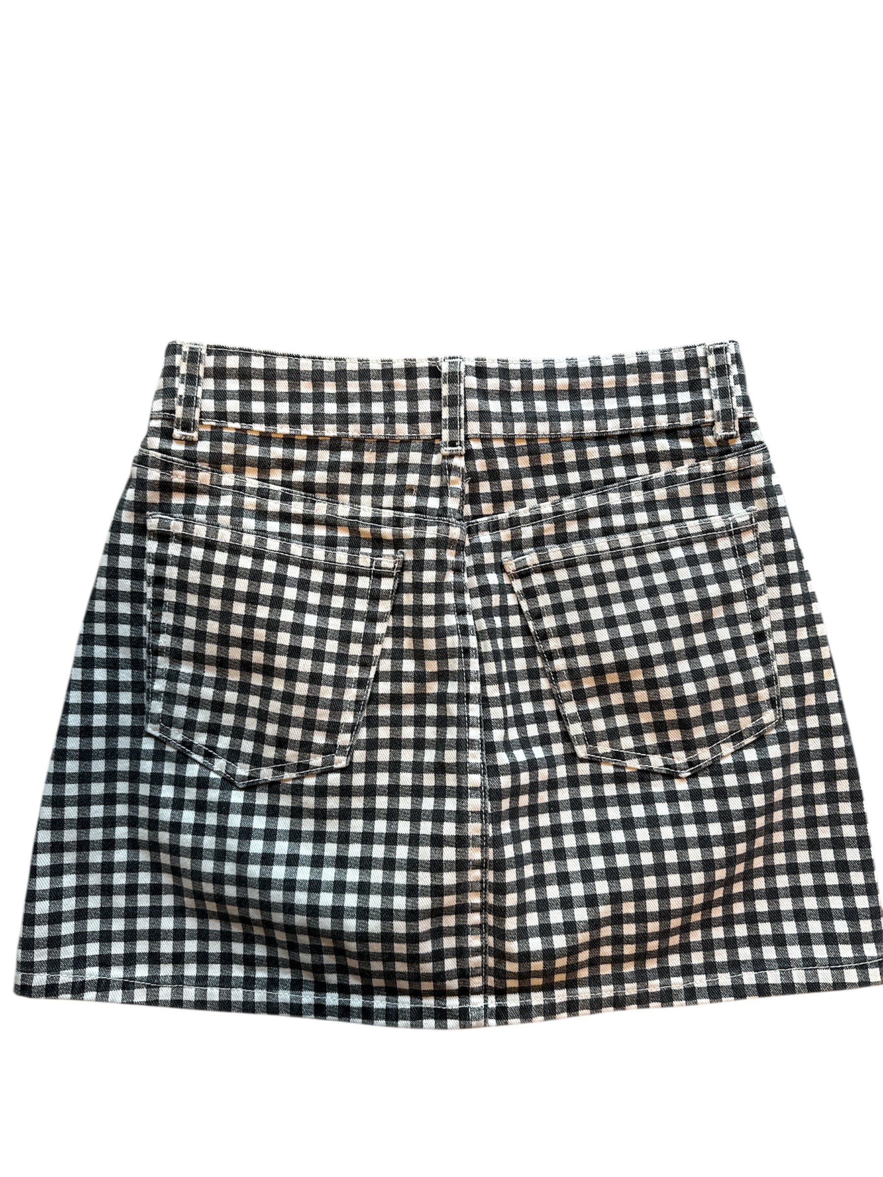 b&w Reformation Plaid Mini skirt, 26