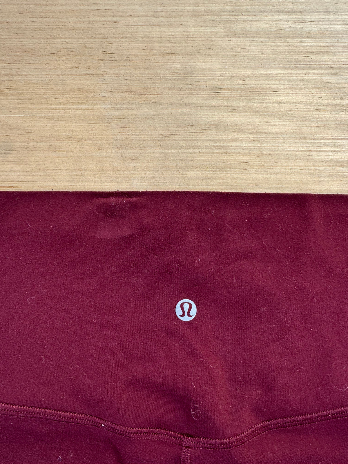 maroon lululemon biker shorts, 18