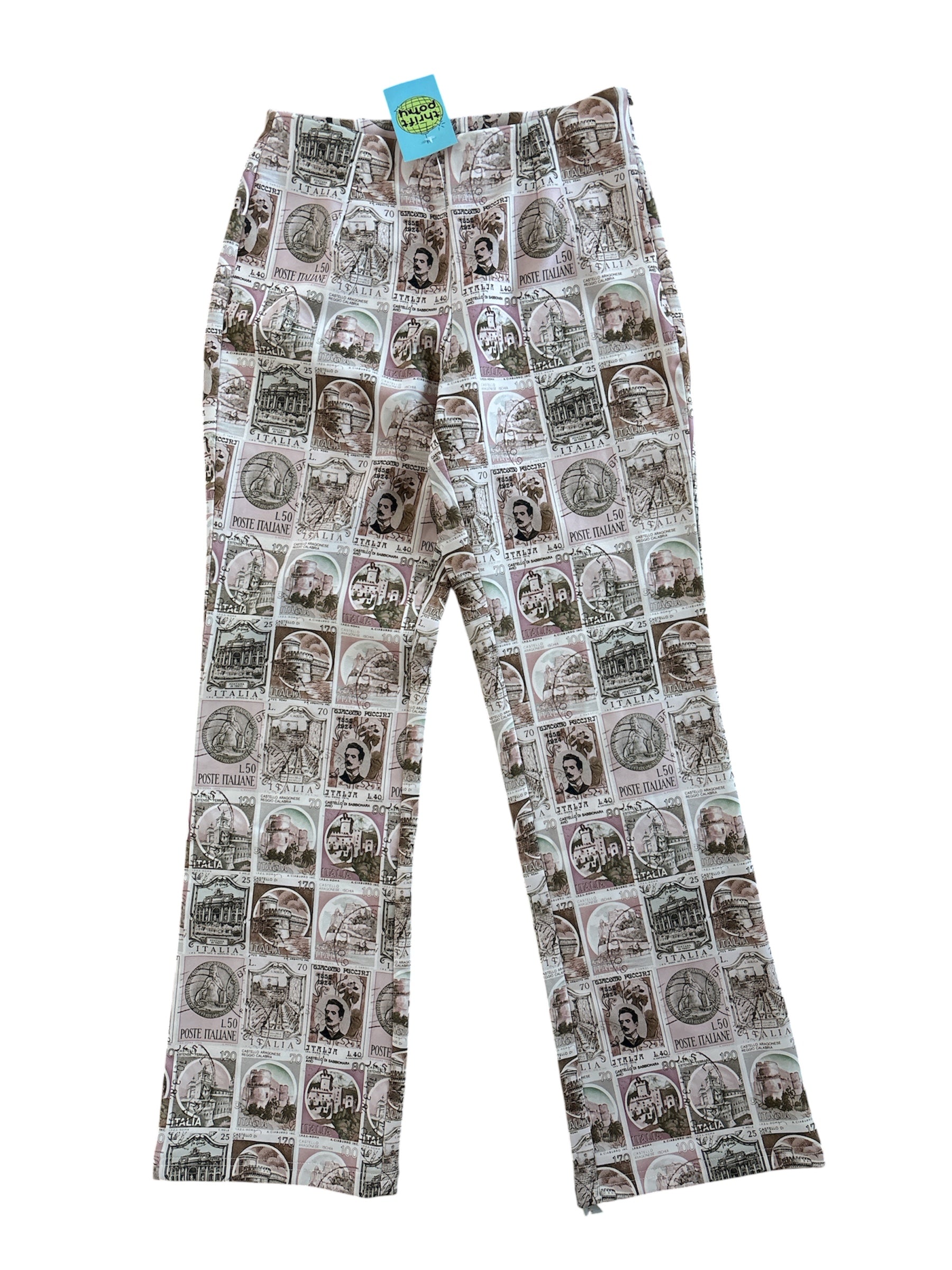 cream green tiger mist italian stamp apnts, s