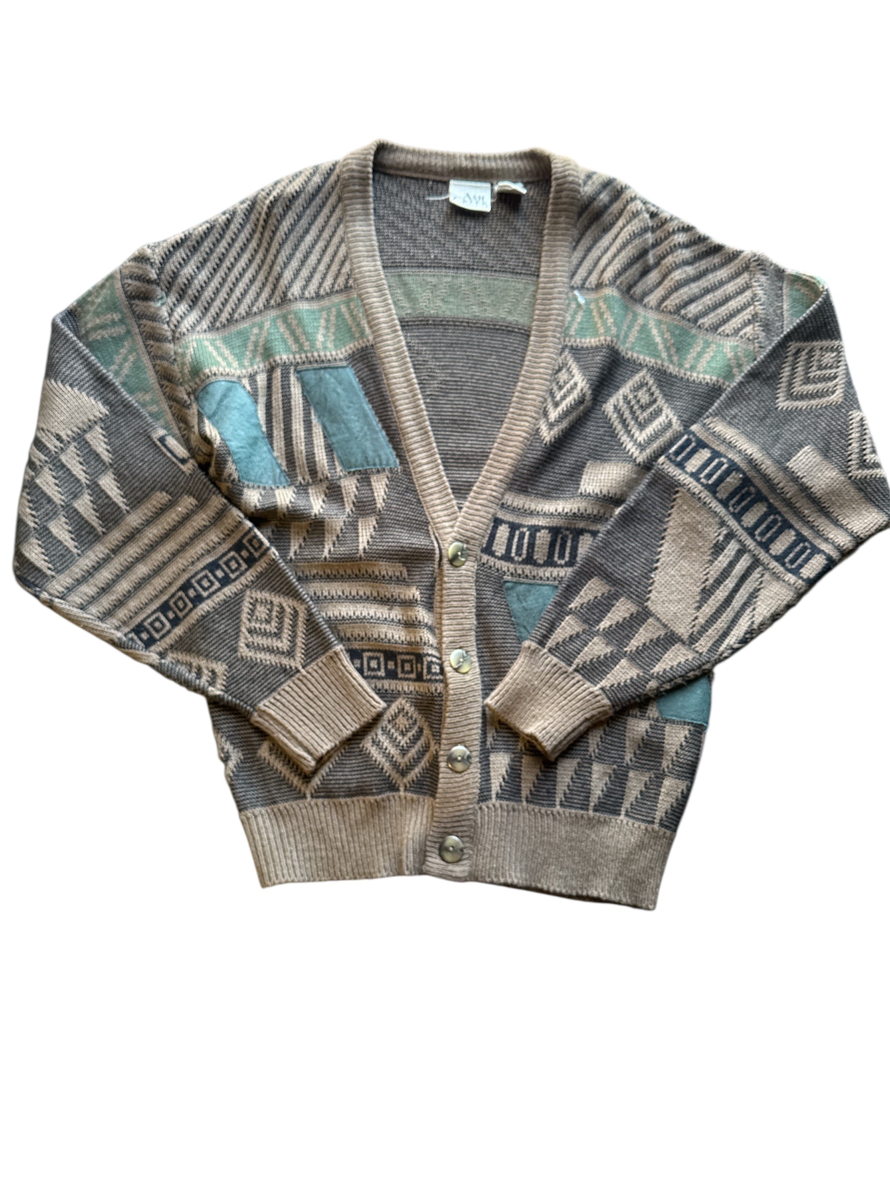 brown ash creek knit cardigan, s