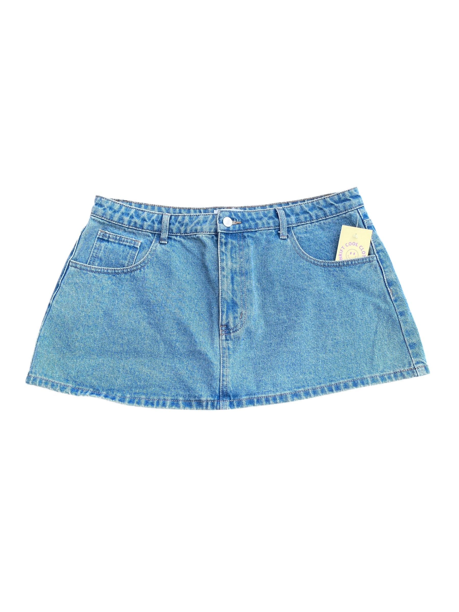 blue peppermayo denim mini, XL