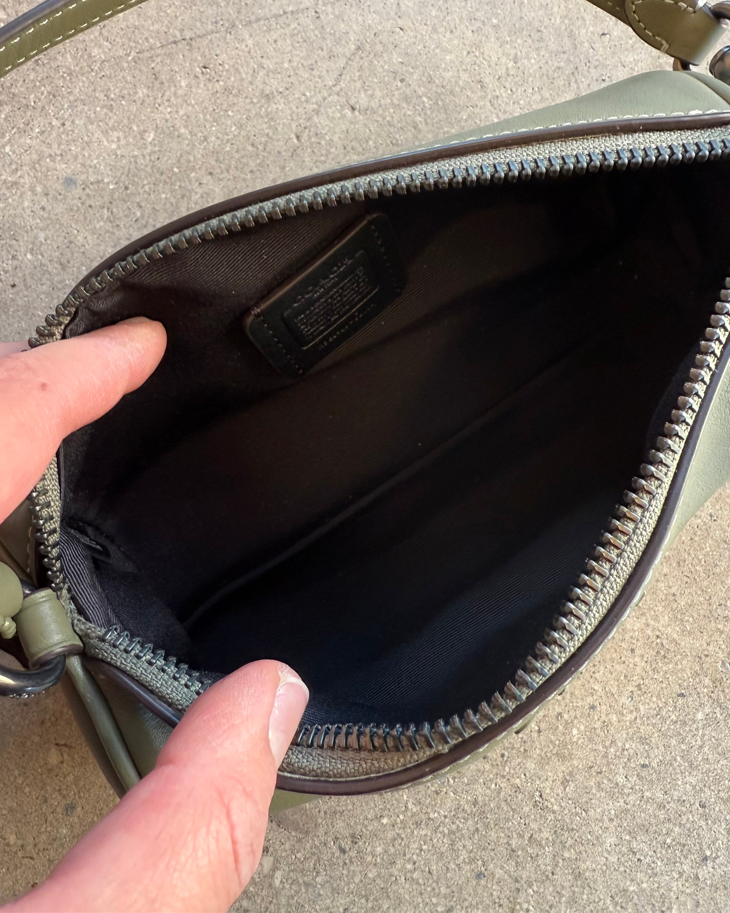 green coach purse