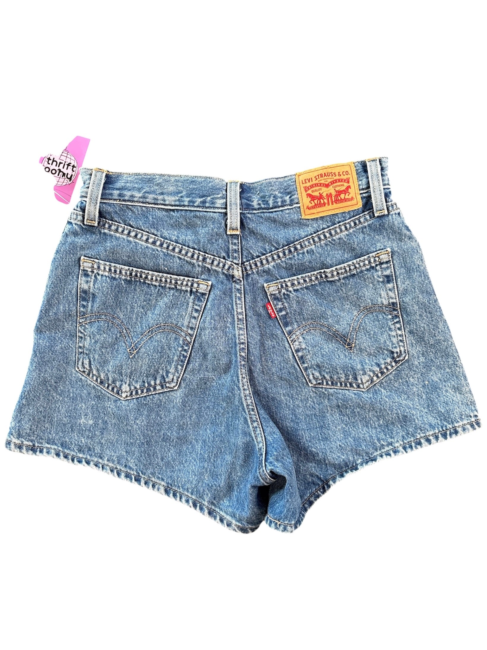 Blue Levis Dad shorts, W28