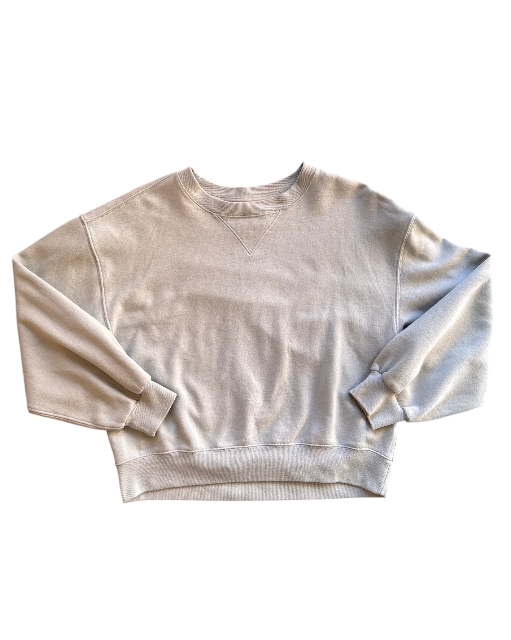 gray abercrombie plain crew, m