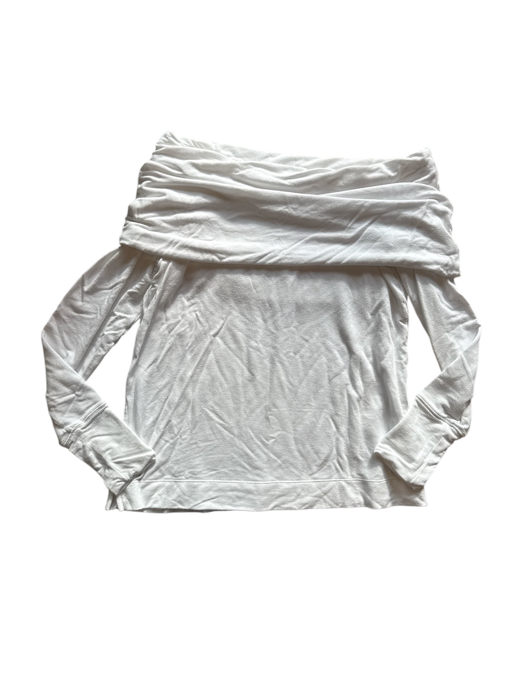 white lilly pulitzer soft off shoulder ls, m