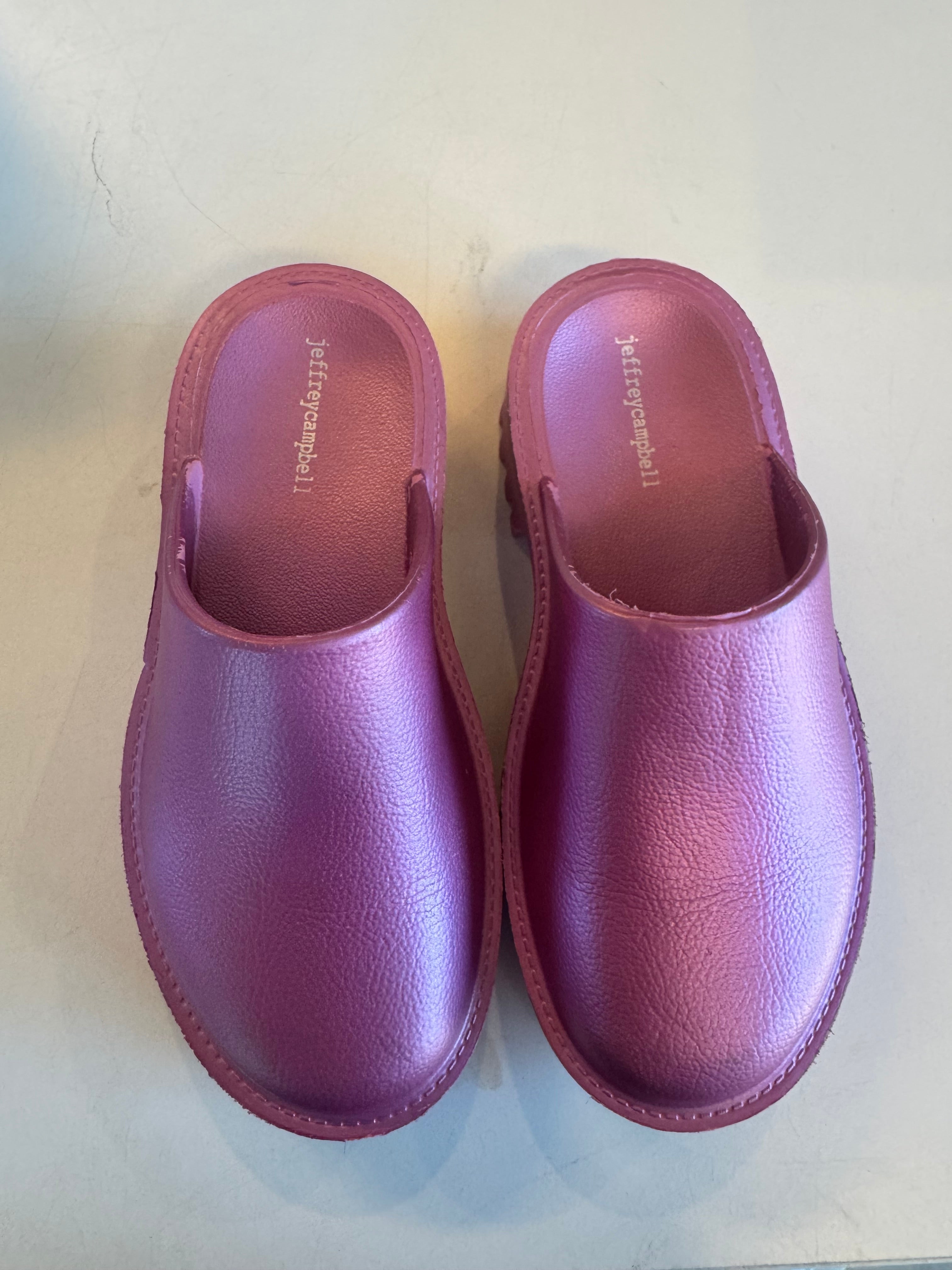 pink Jeffrey Campbell shiny platform loafers, 39 (8)