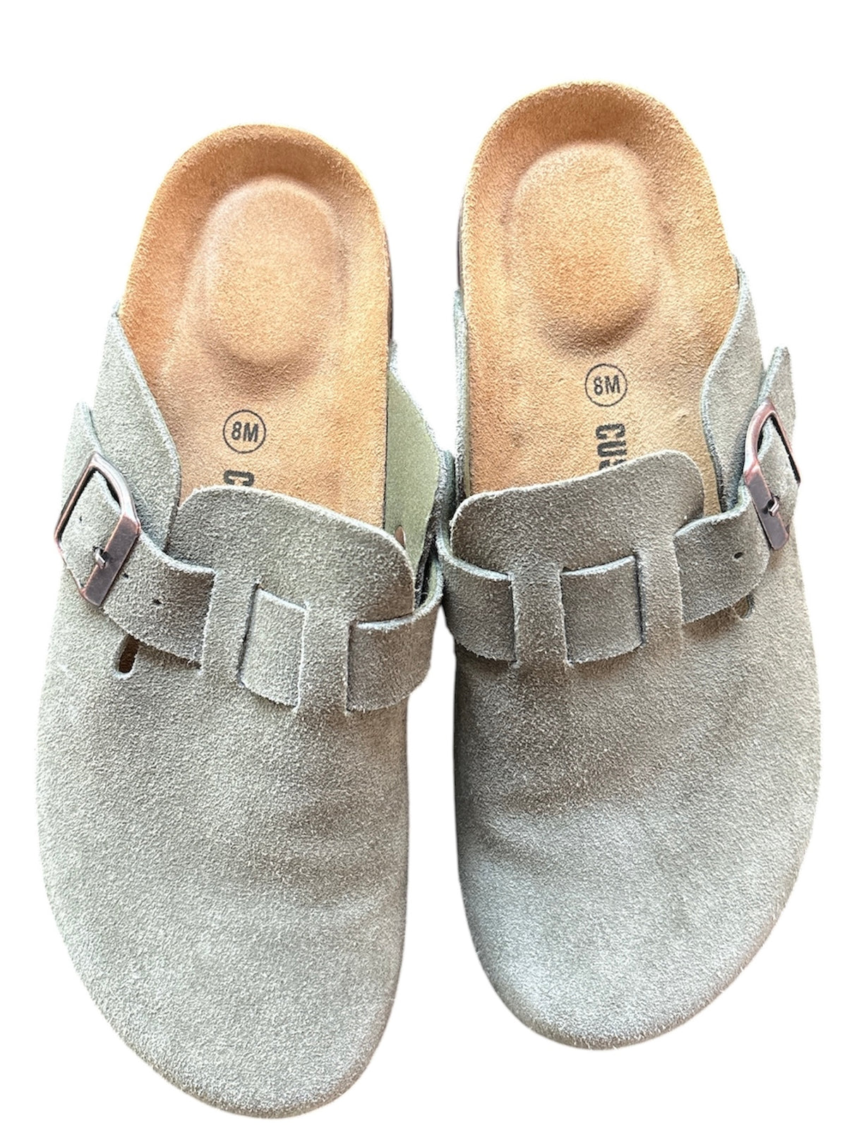 green cushionaire boston clogs, 8