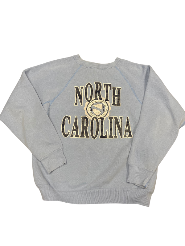 blue vtg UNC crewneck, m