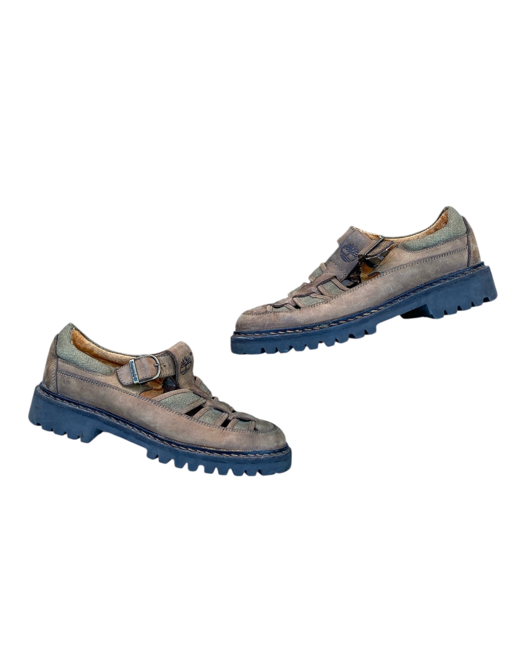 Brown Timberland Vtg fisherman shoes, 7