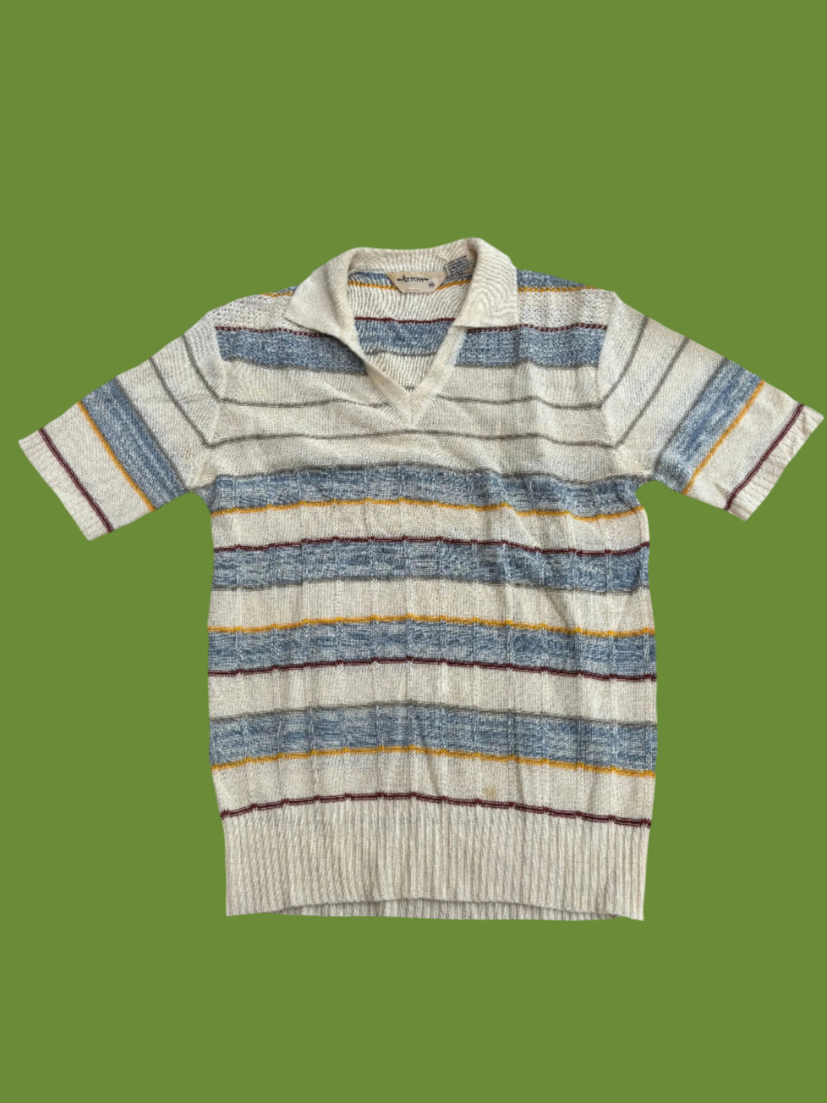 multi arrow Striped collared shirt, m