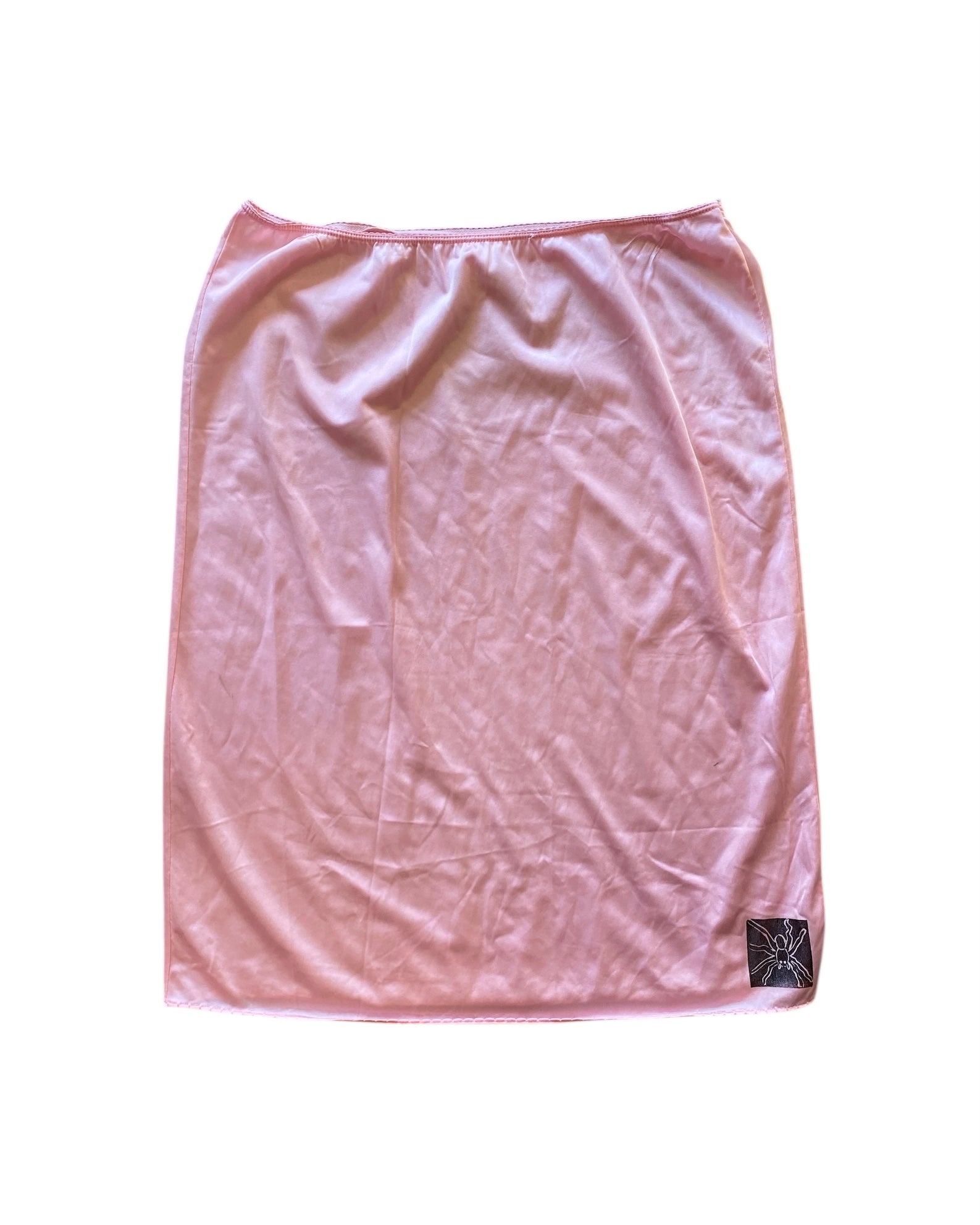 pink lily of france spider screenprinted half slip, L