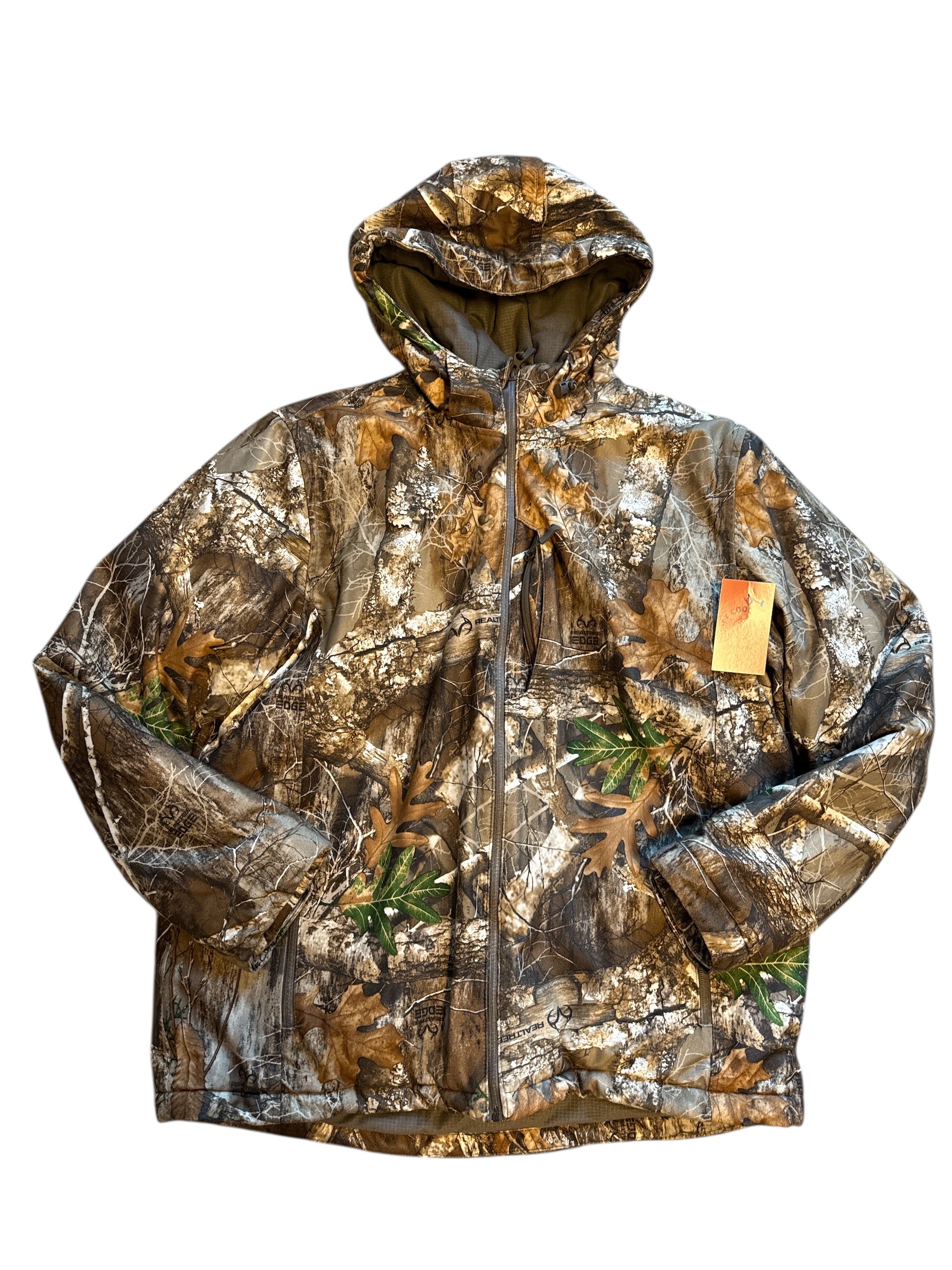 army green brown cream realtree hunting jacket, L