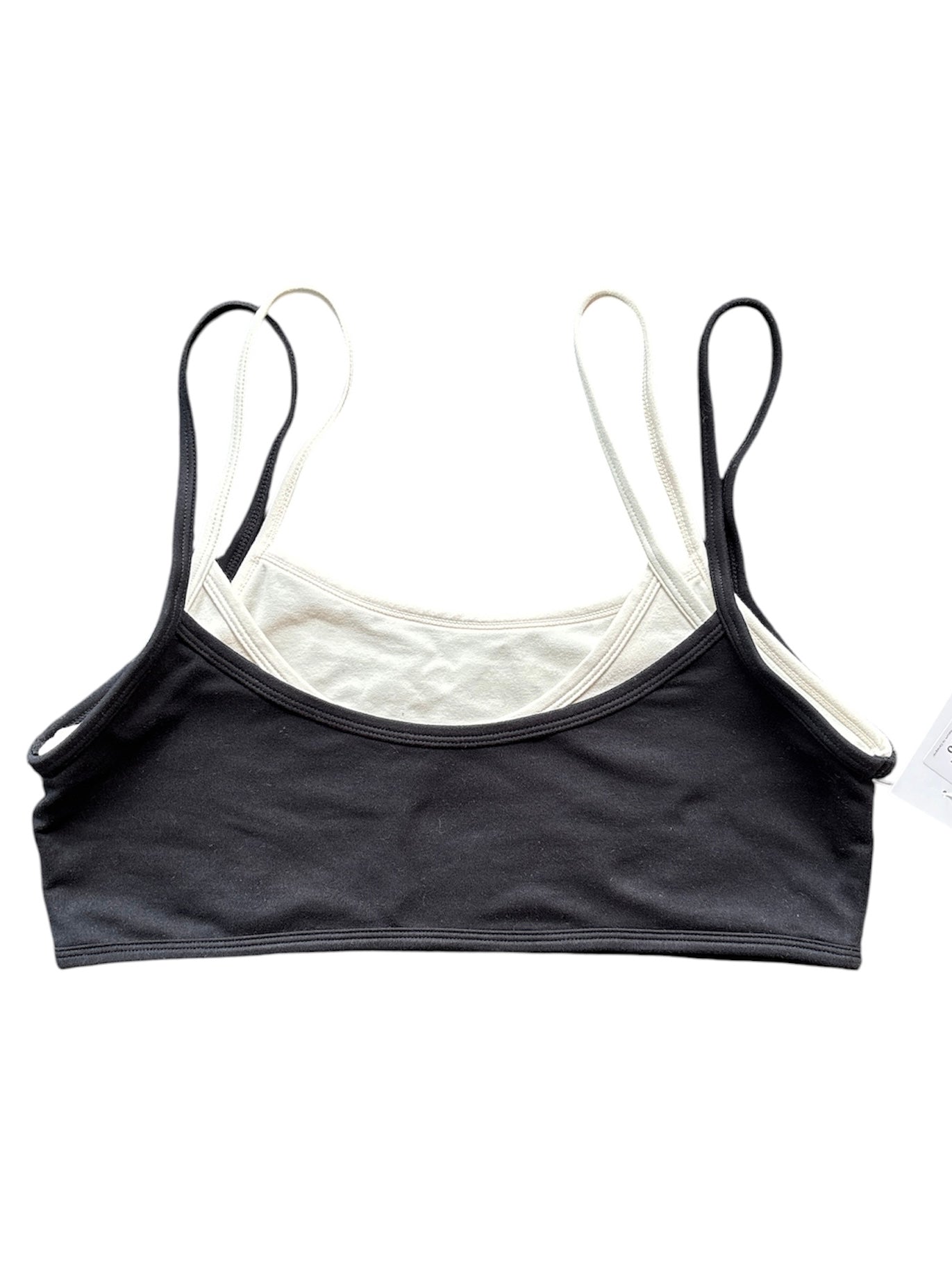 black white set layered tank, M