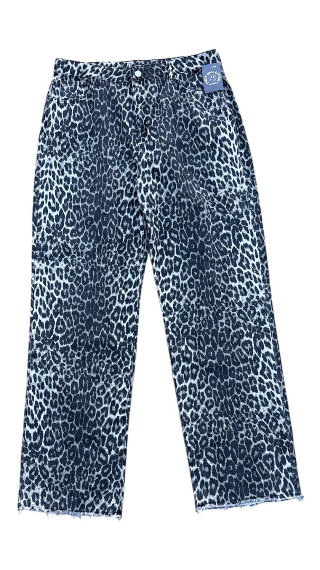 black brown boohoo nwt animal print pants, 12
