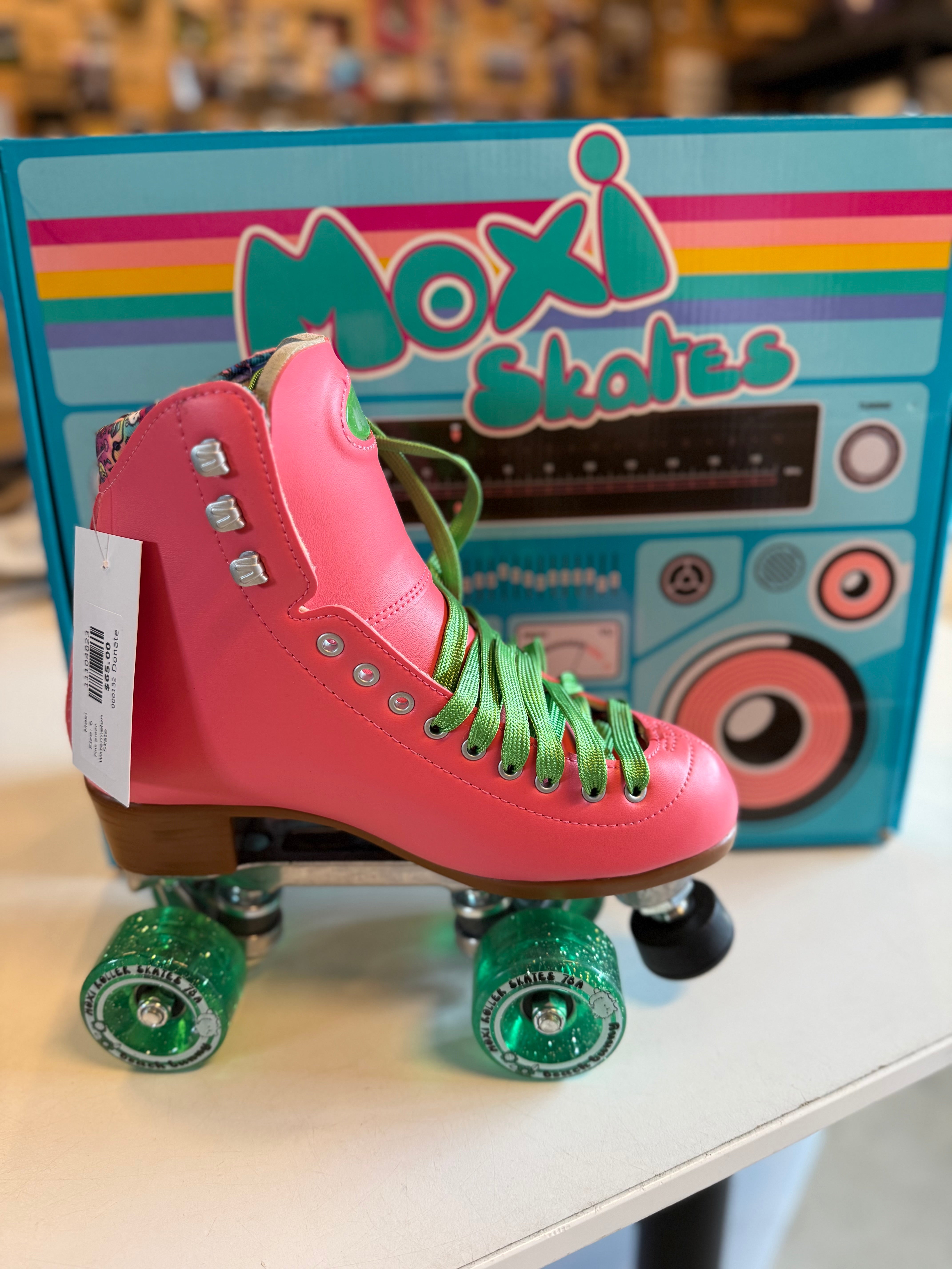 Pink green Moxi Watermelon Skate, 6