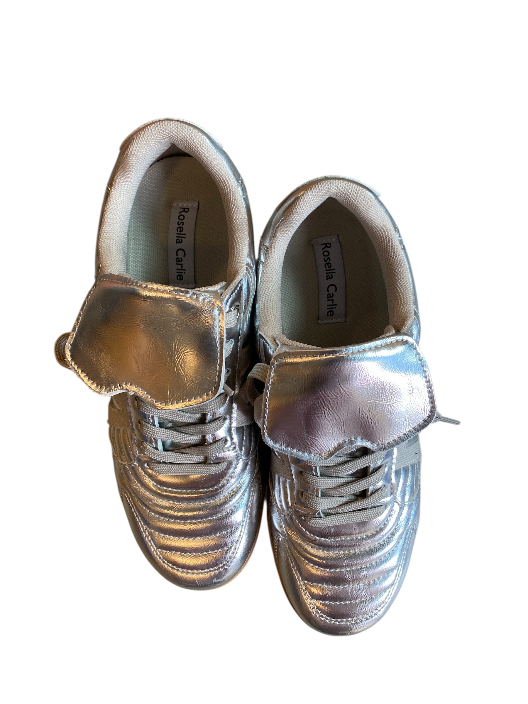 metallic silver rosella metallic fold over tab, 8.5W