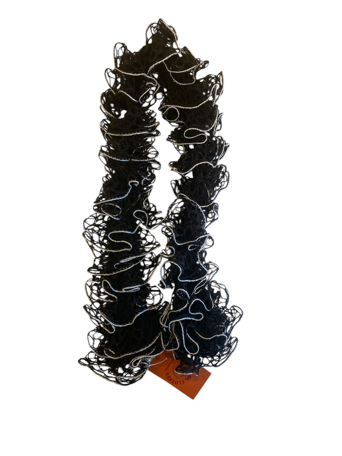 Black silver Funky scarf