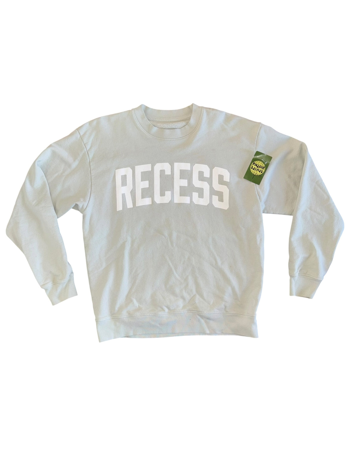 seafoam white recess crewneck M