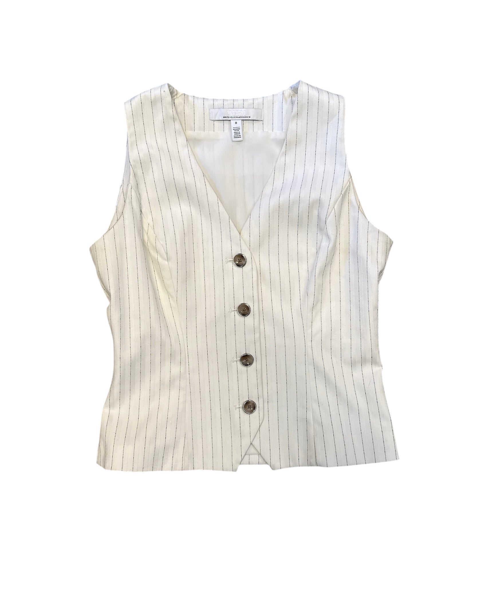 white black white house black market pinstripe vest, 0