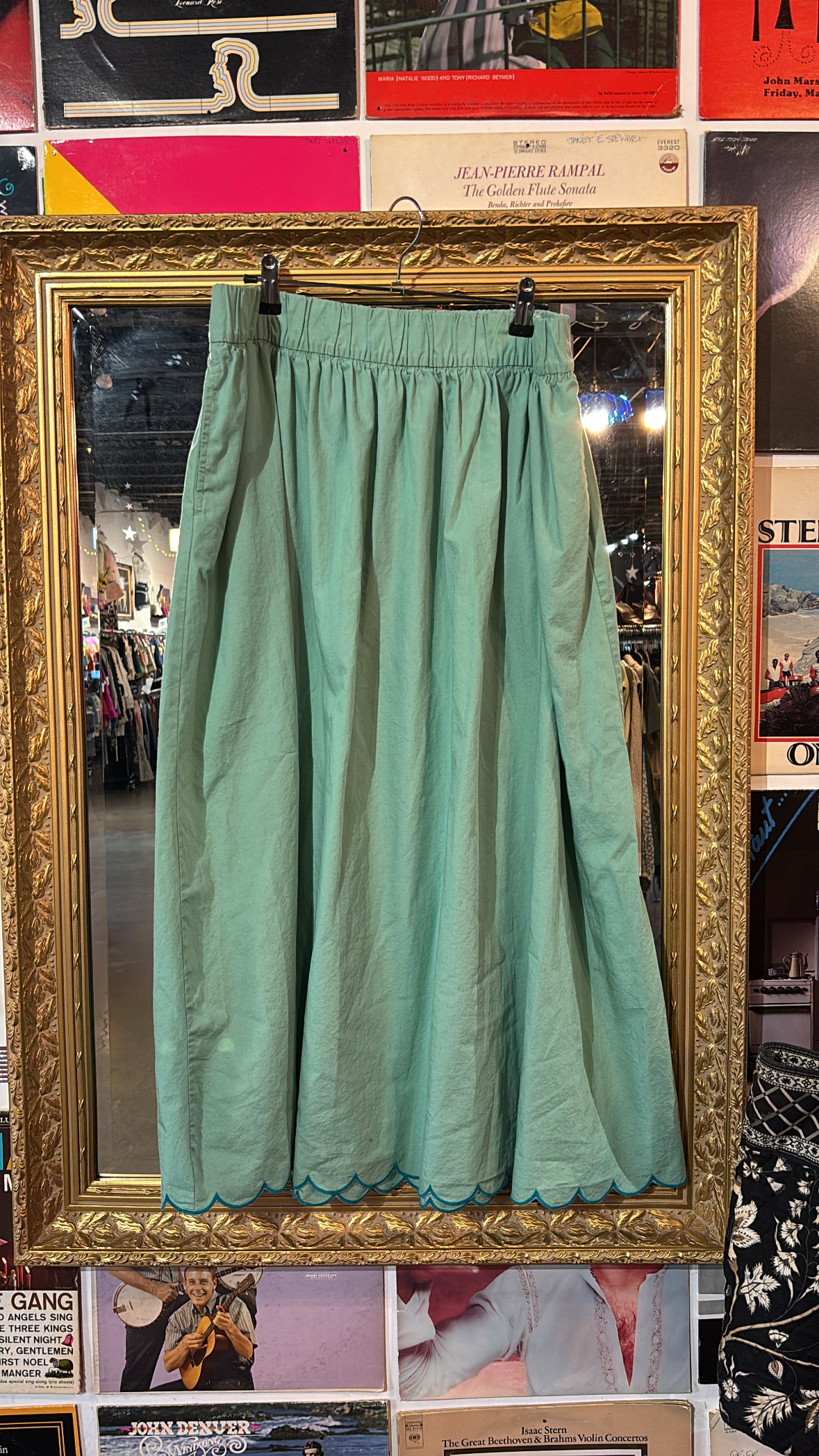 seafoam crown & ivy scallop edge maxi, XL