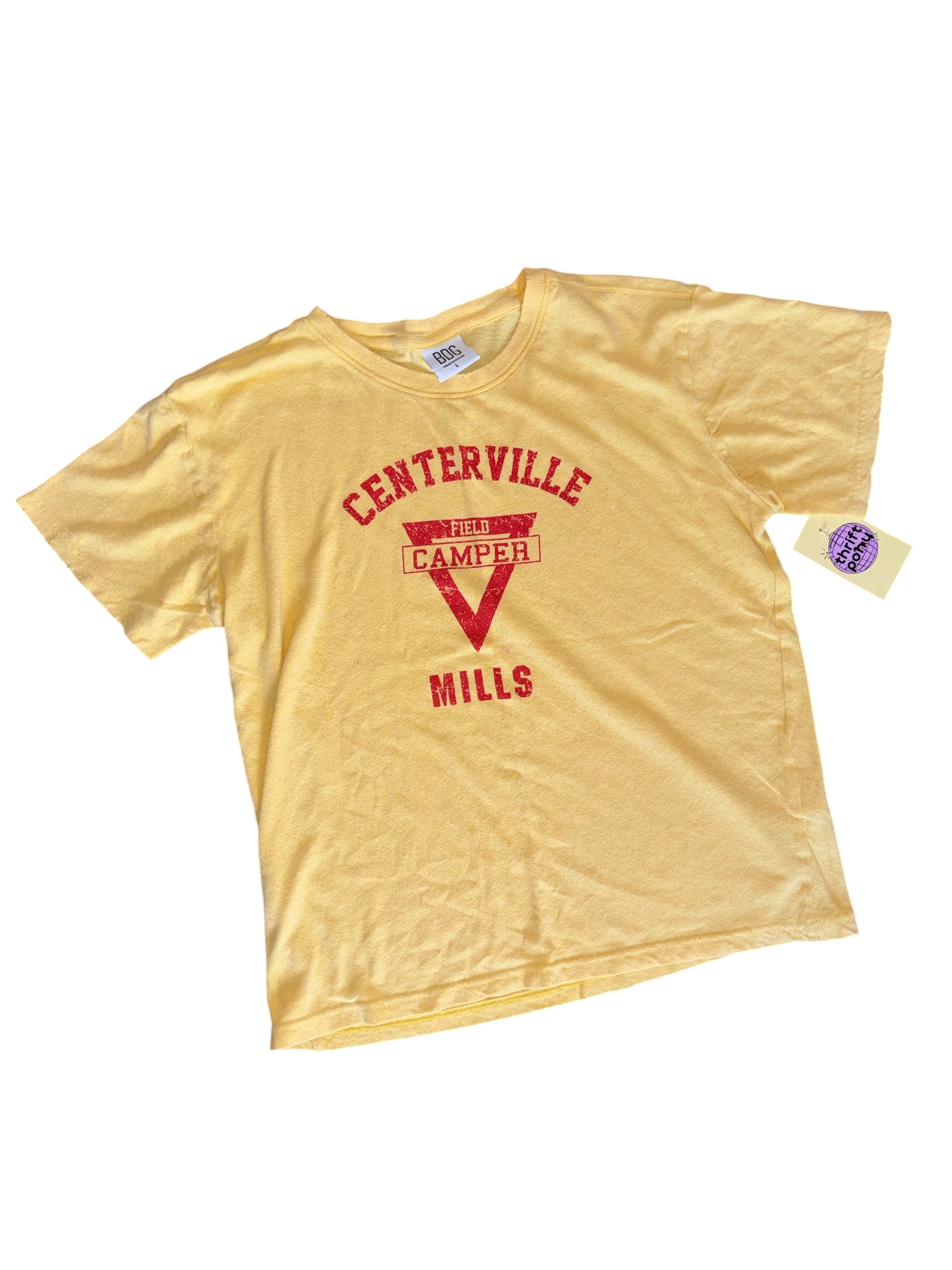 Yellow BDG Centerville gamer tee, L