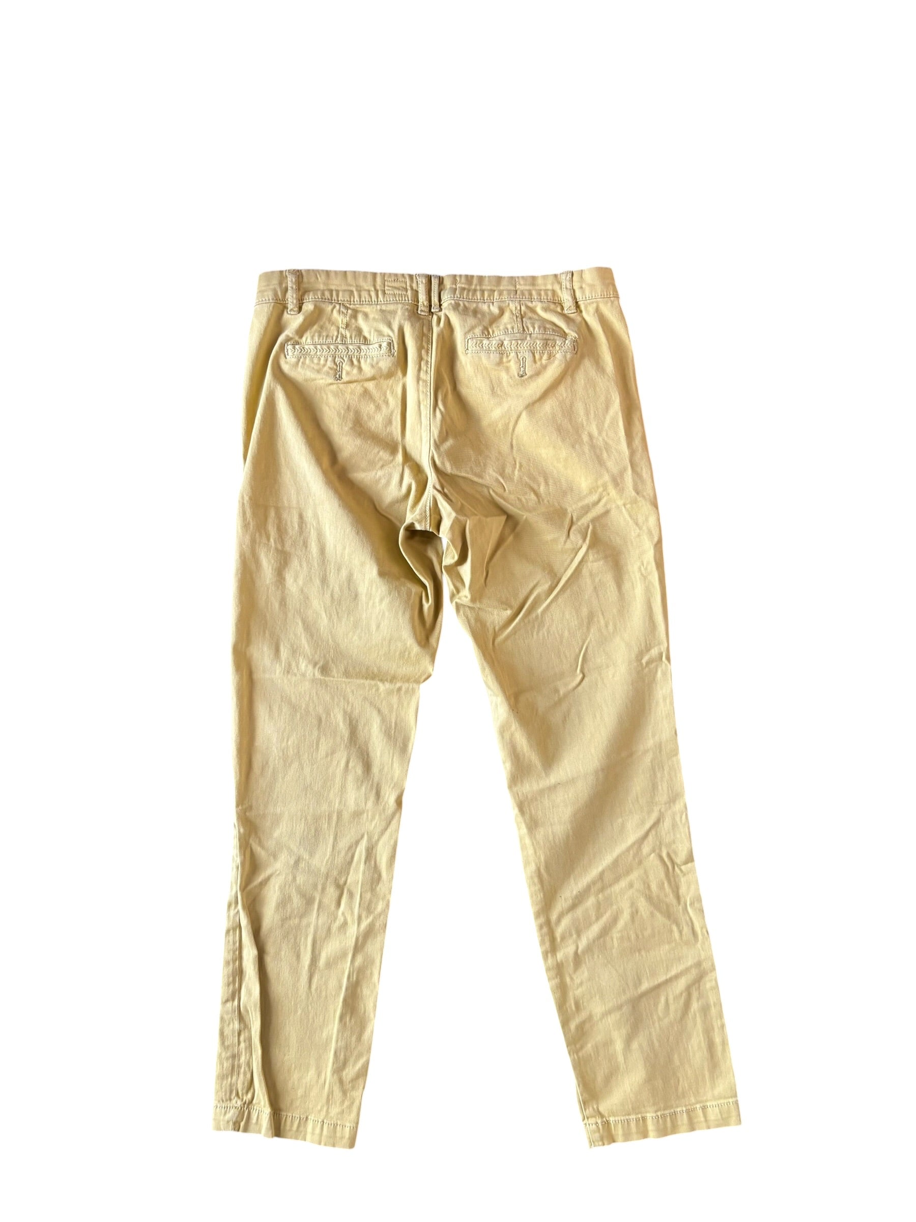 yellow pilcro basic pants, 28