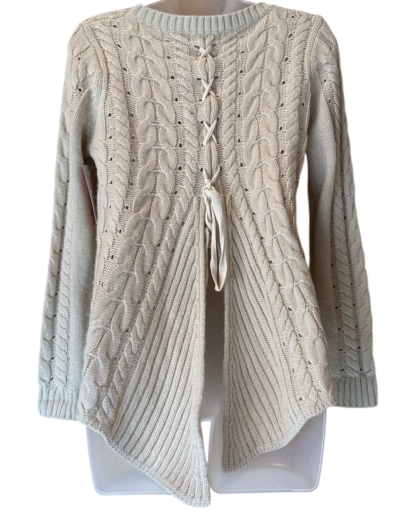 tan altard state asymmetrical sweater, s