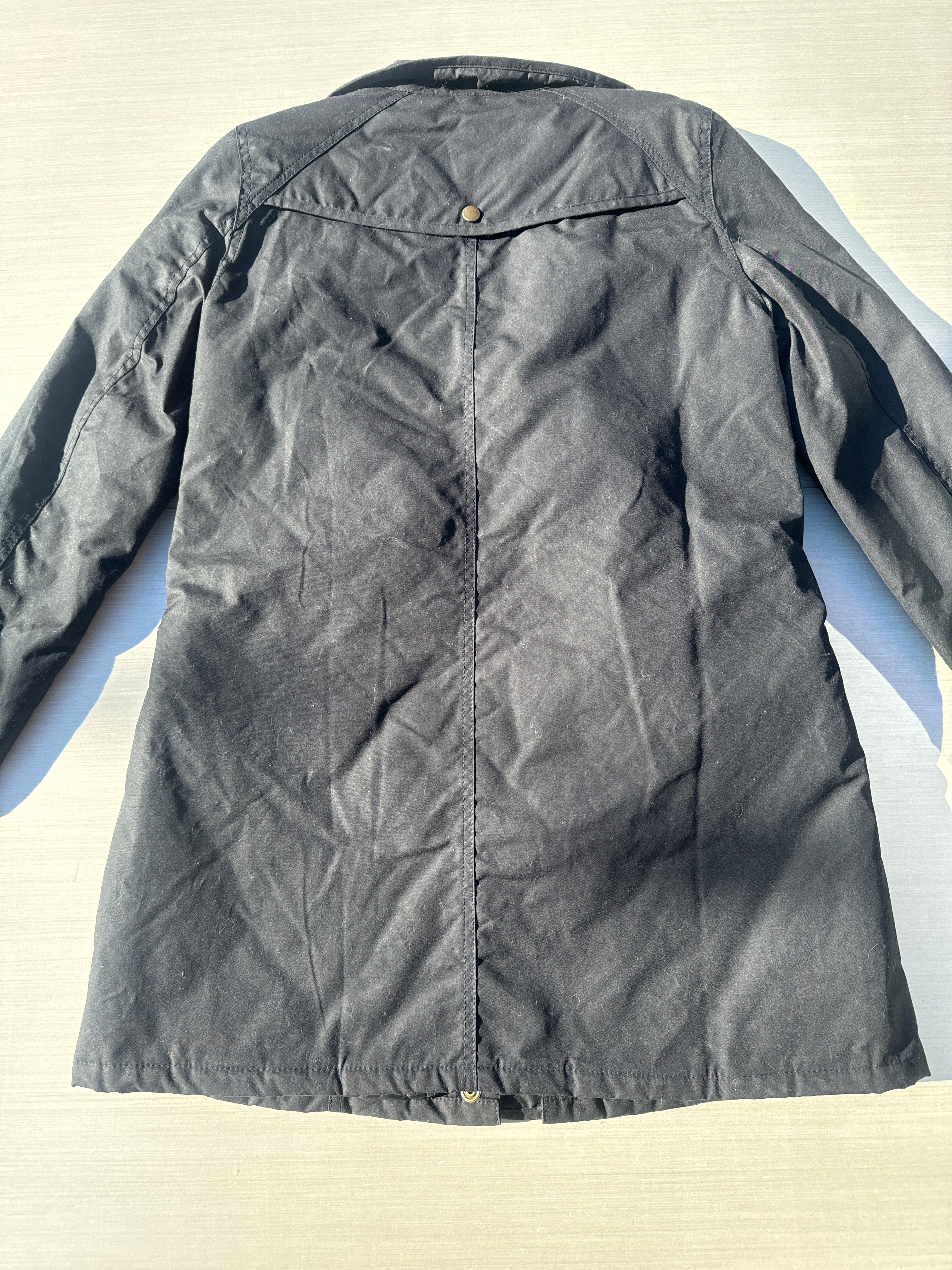 black Barbour quilted jacket, 8