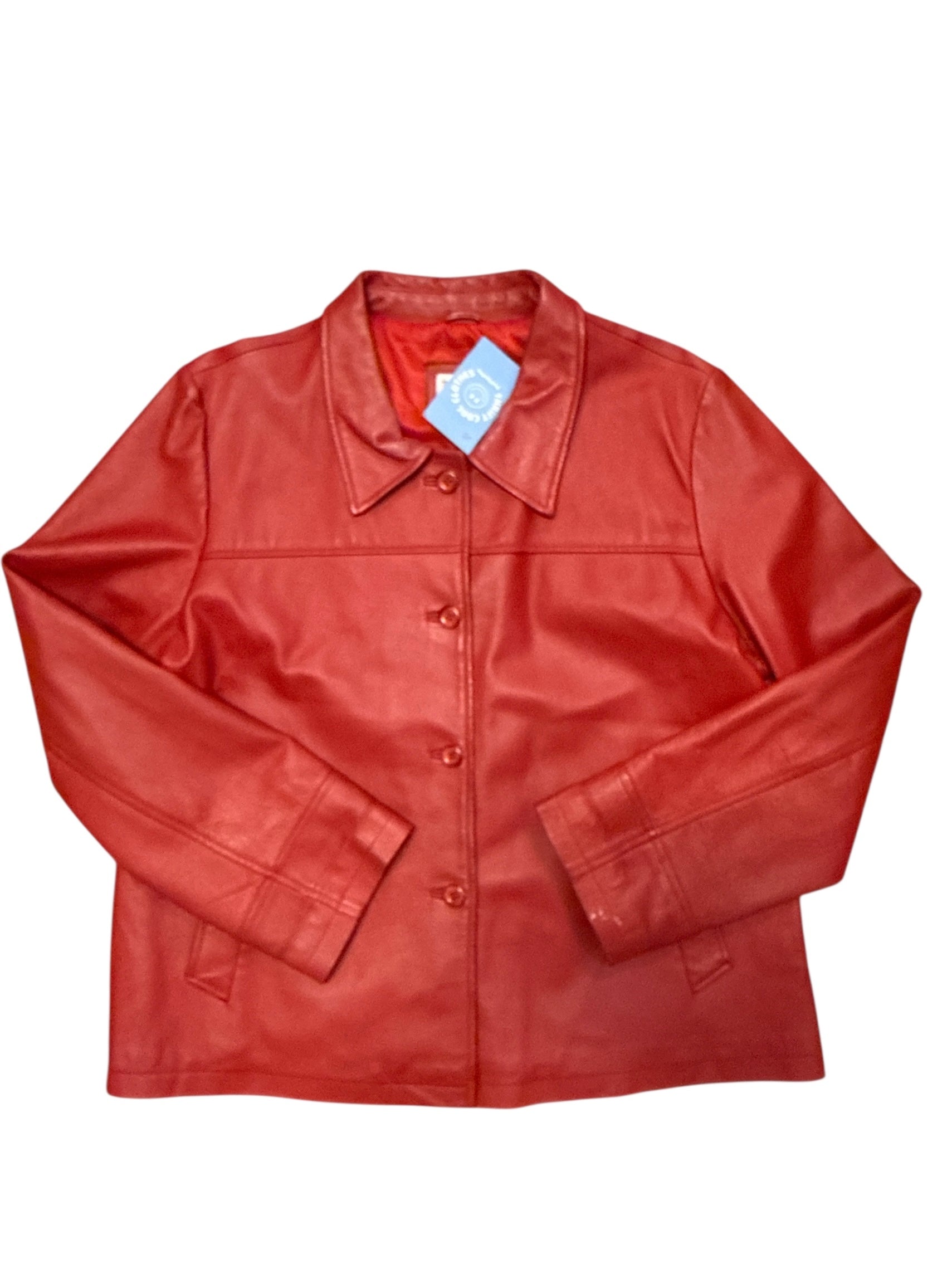 Red Tribeca Leather jacket M/L