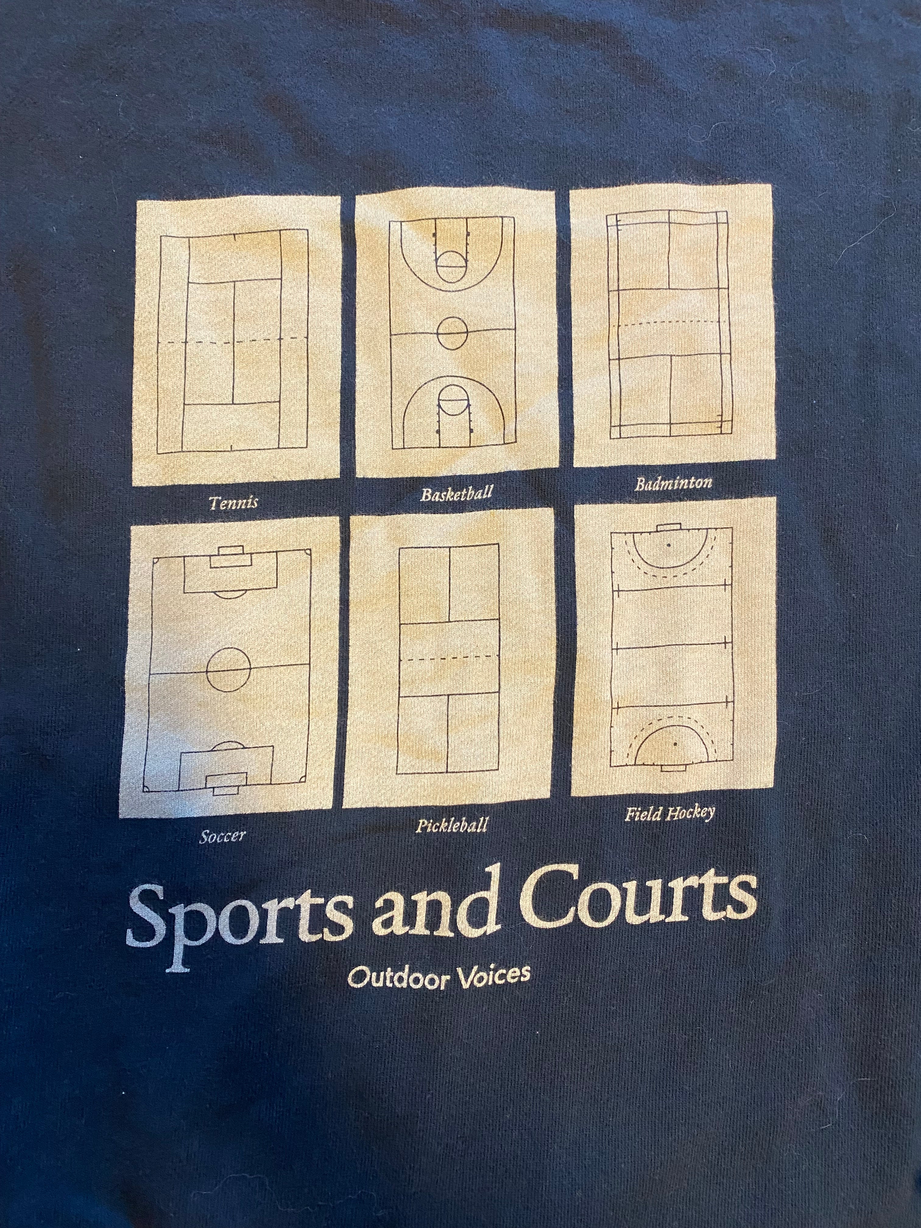 navy outdoor voices sports and courts crew, L