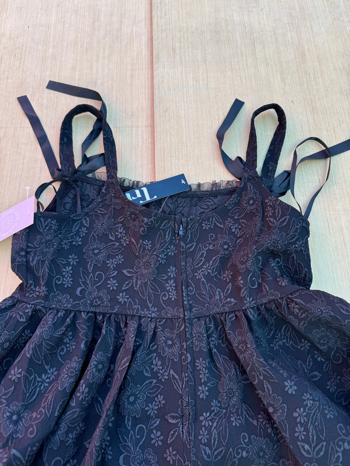 black trixxi corset style mini dress nwt, XL