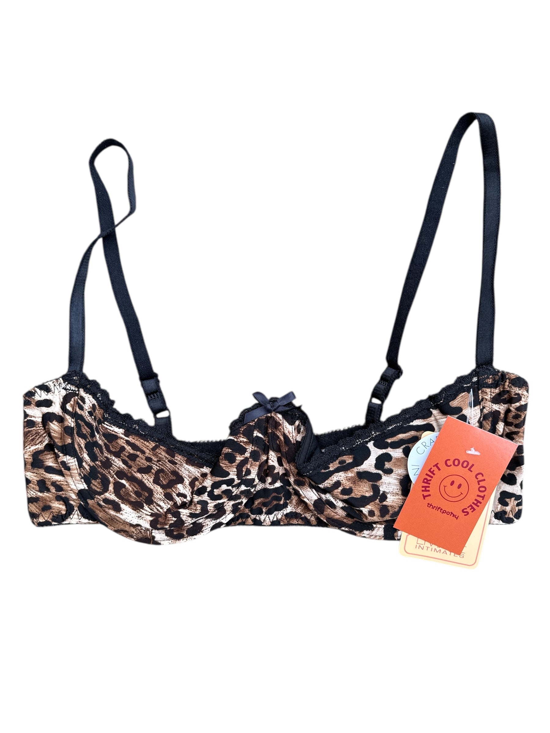 brown cheetah Empire Intimates , 42 half cup bra (runs small)
