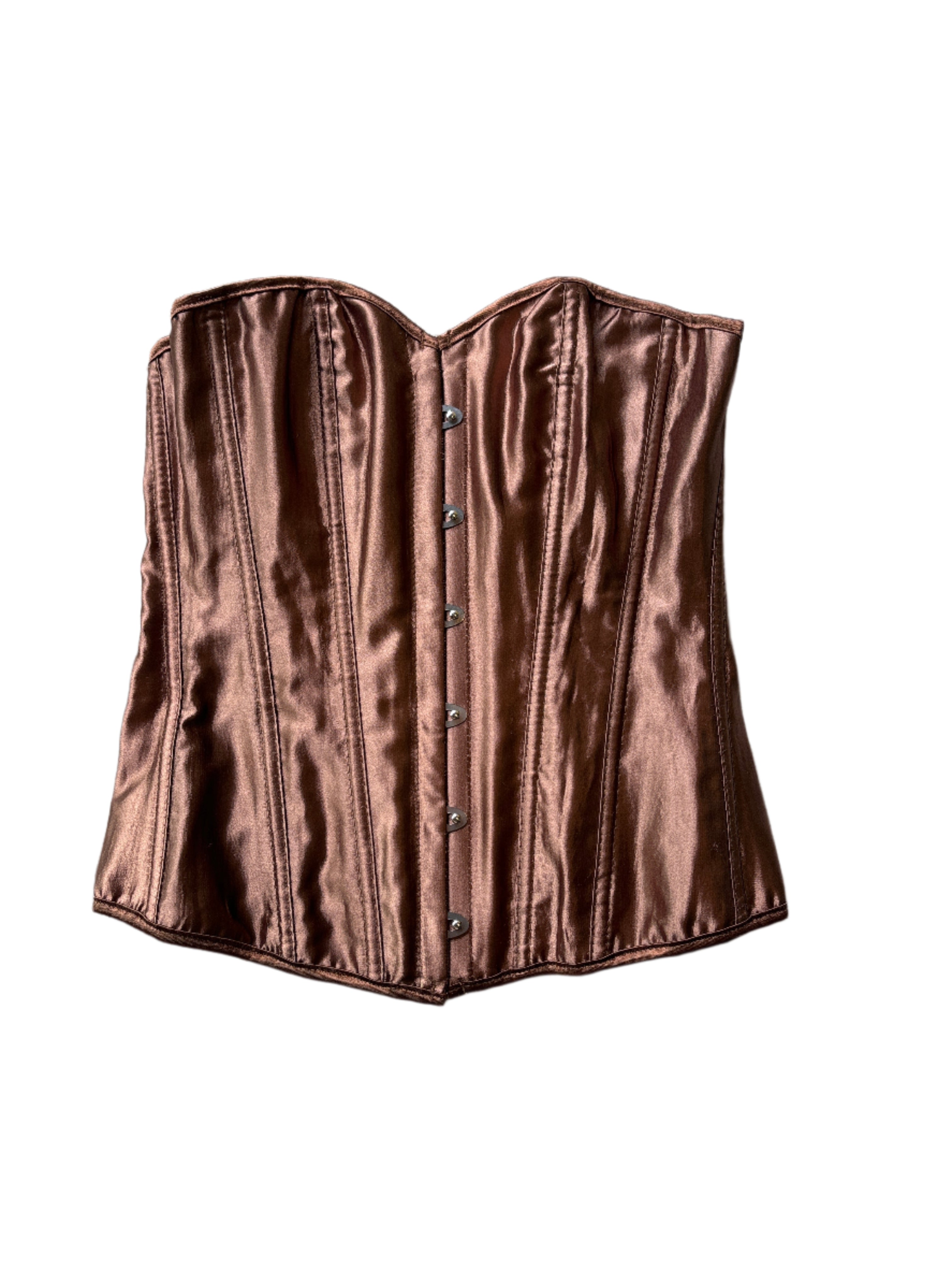 brown corset top