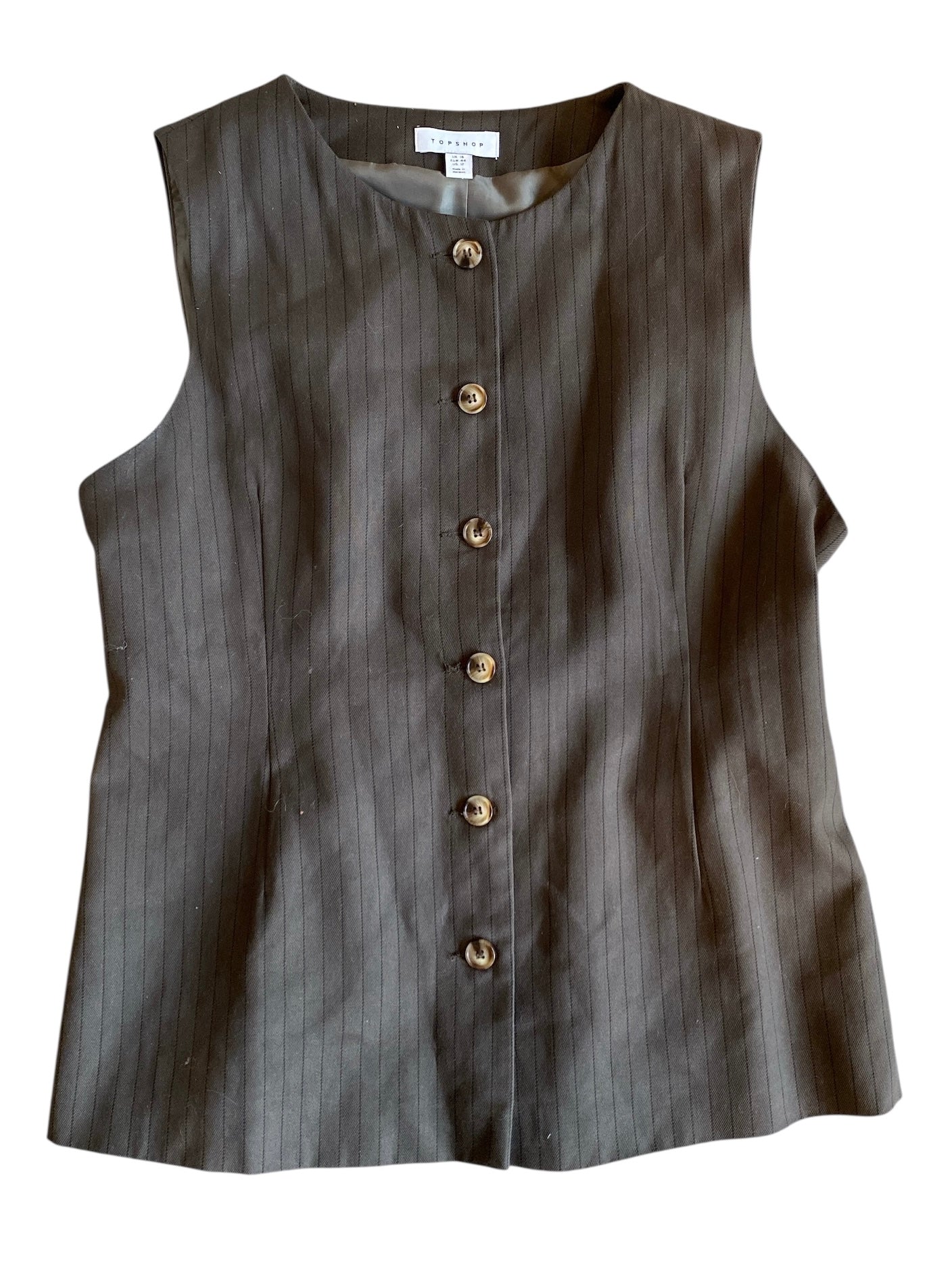 army green black topshop stripe vest, 12