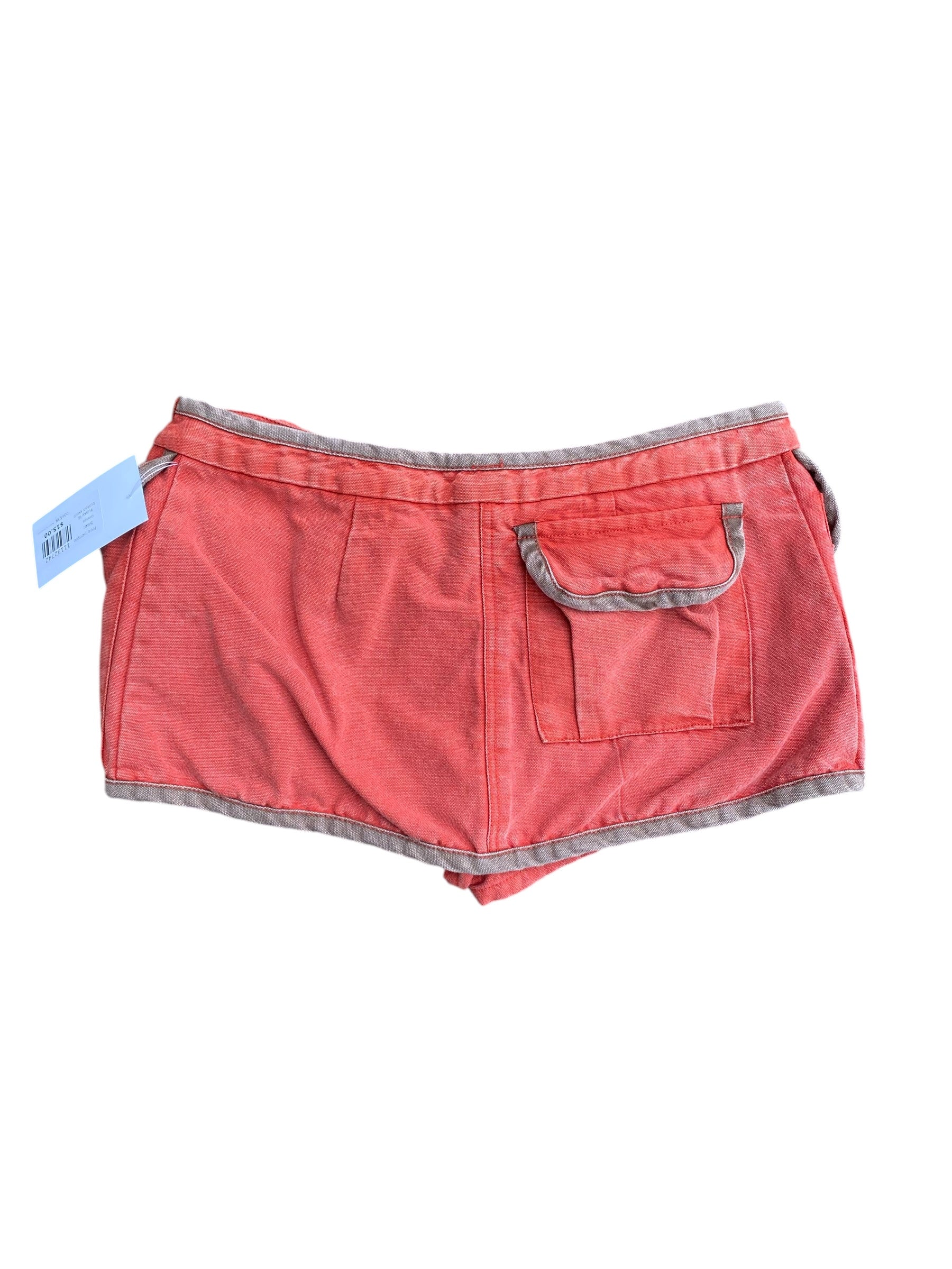 Orange Free people Funky lil button skort, S