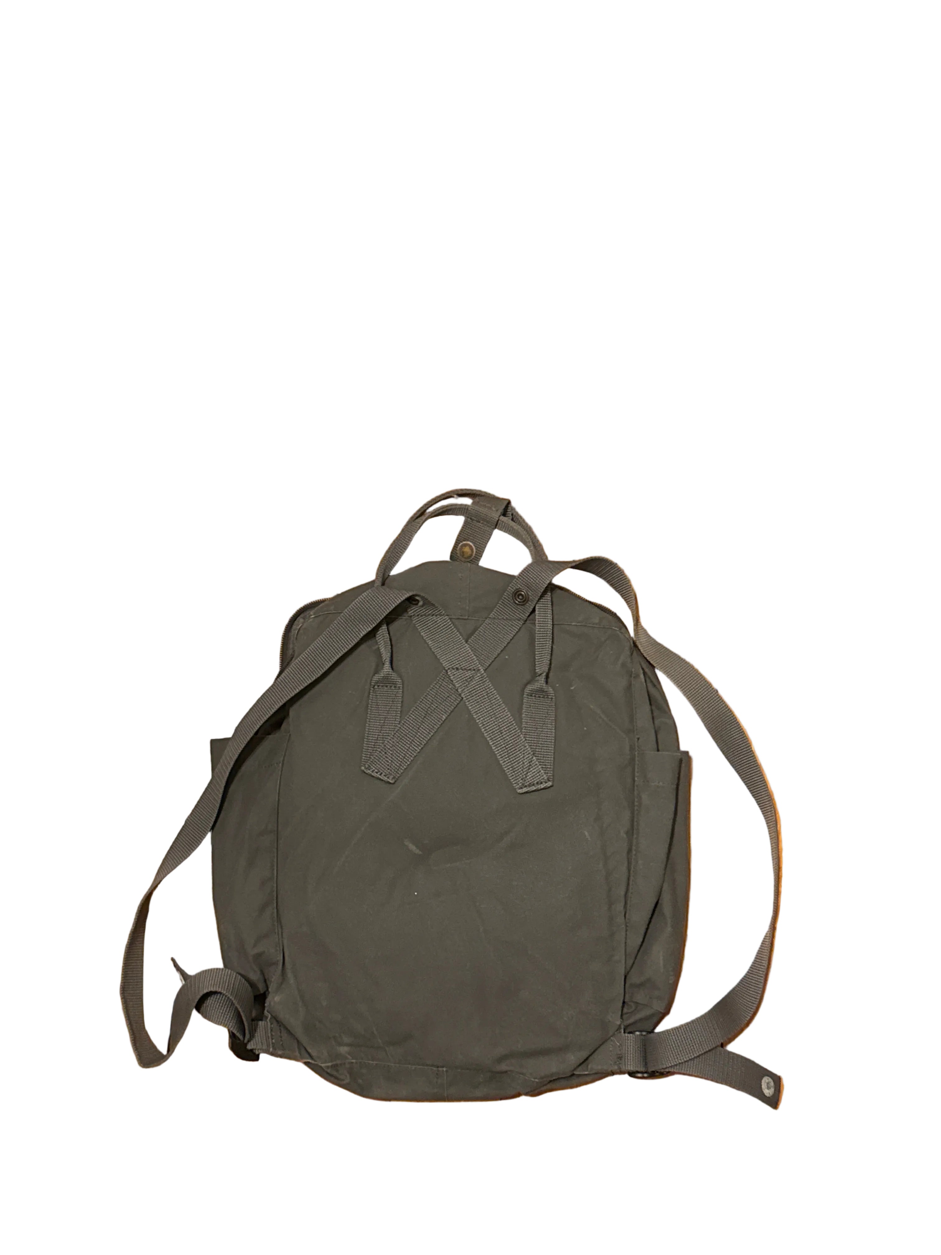 gray fjallraven branded backpack