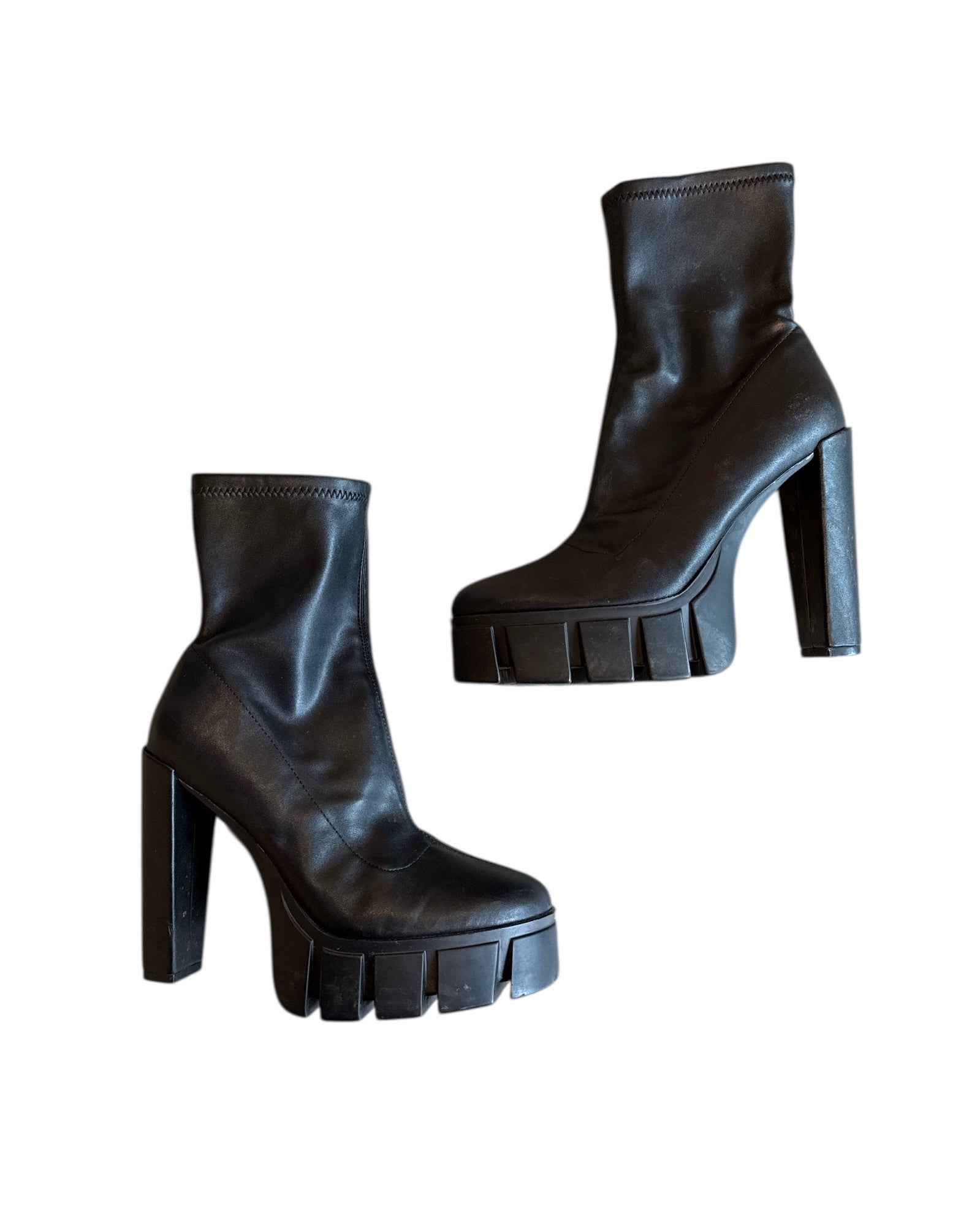 black forever 21 platform booties, 10