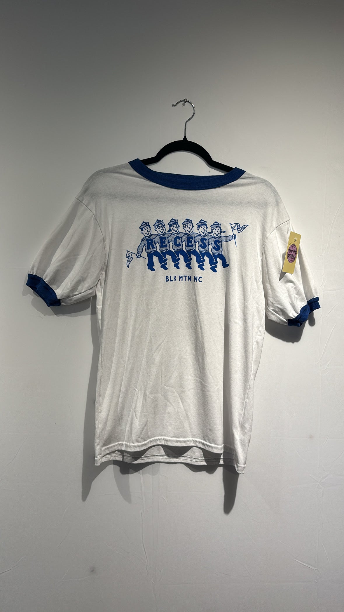 White blue Augusta Recess ringer tee, M