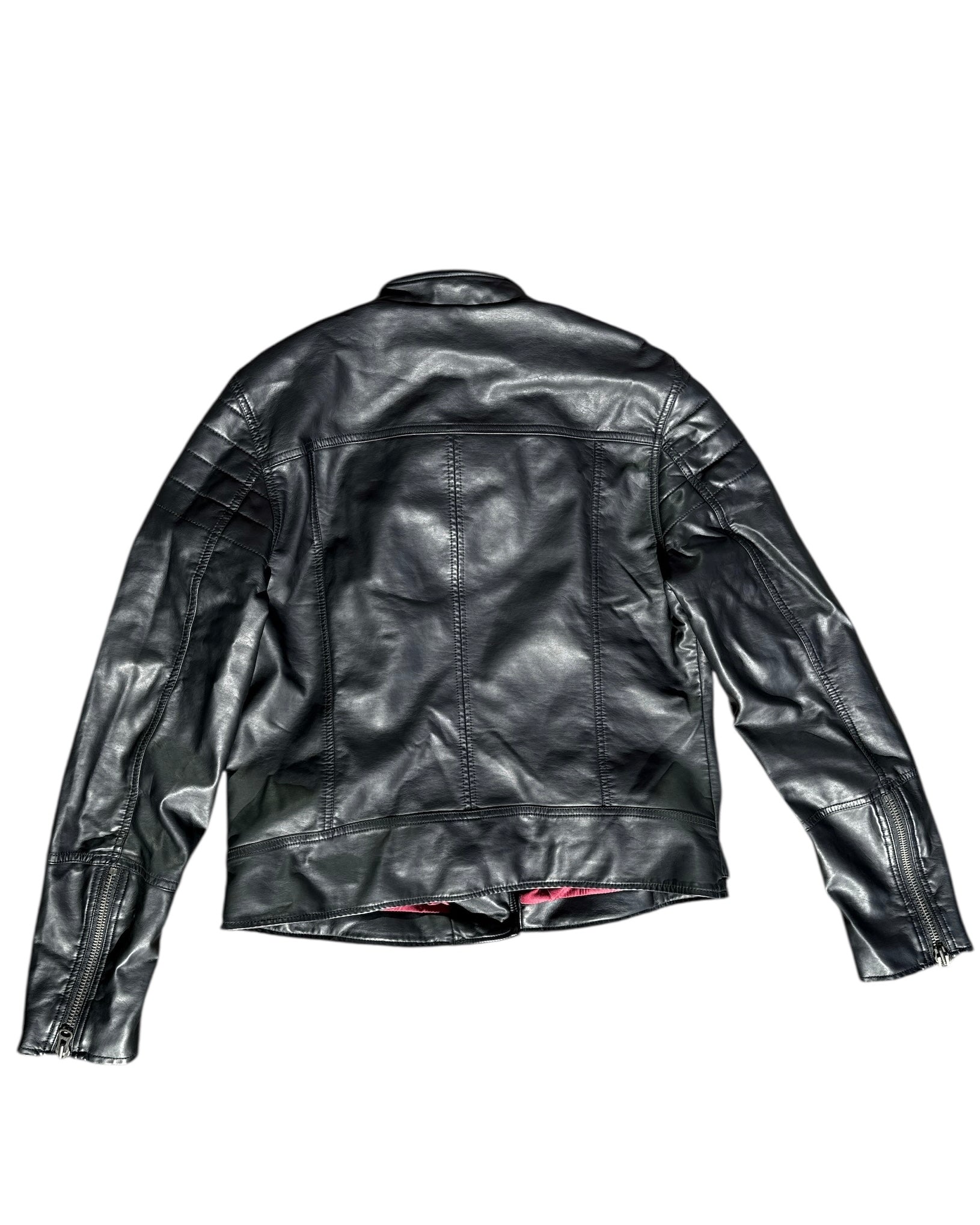 black we the free vegan leather jacket nwt, xl