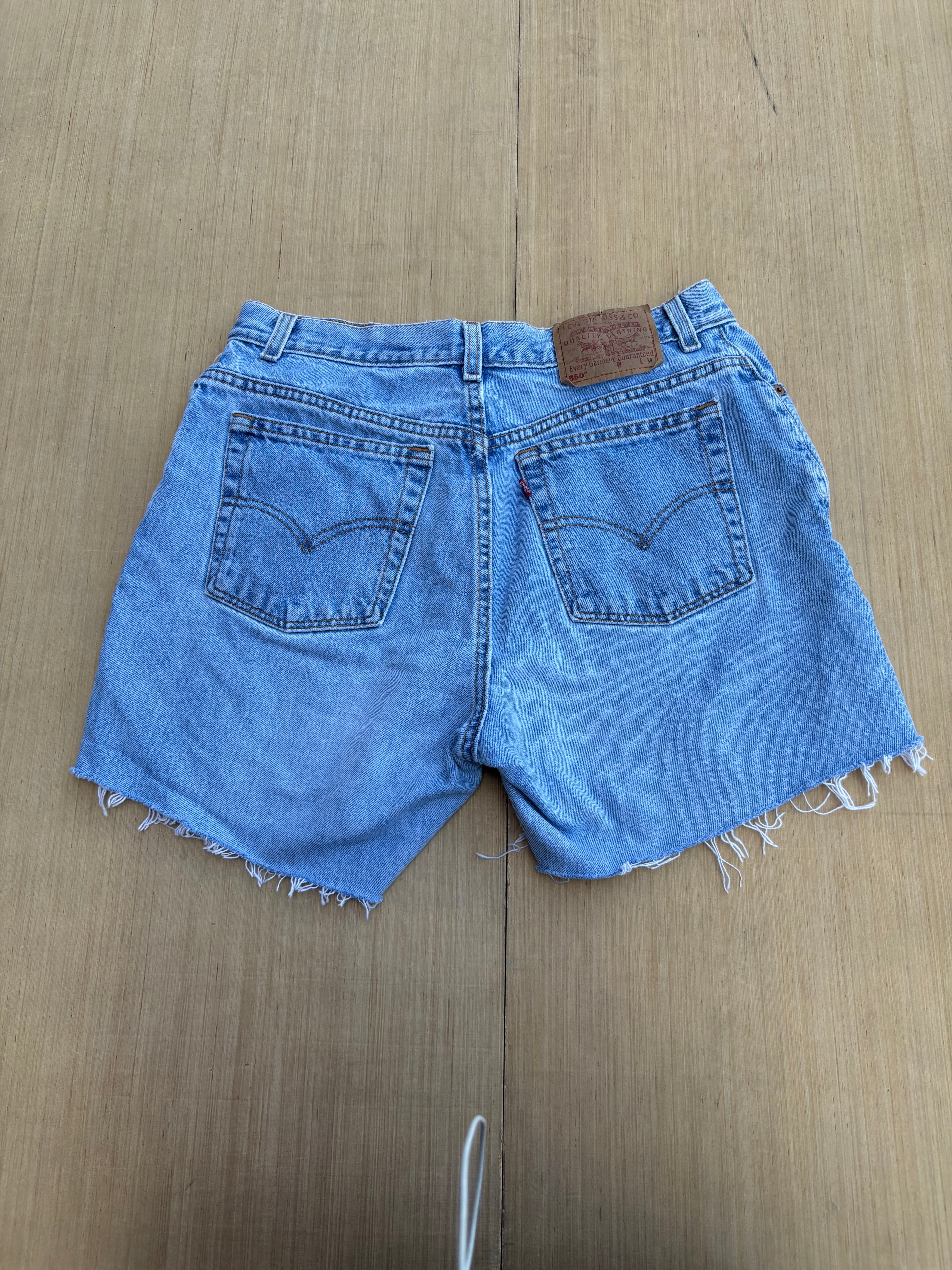 blue levi jean short, 14