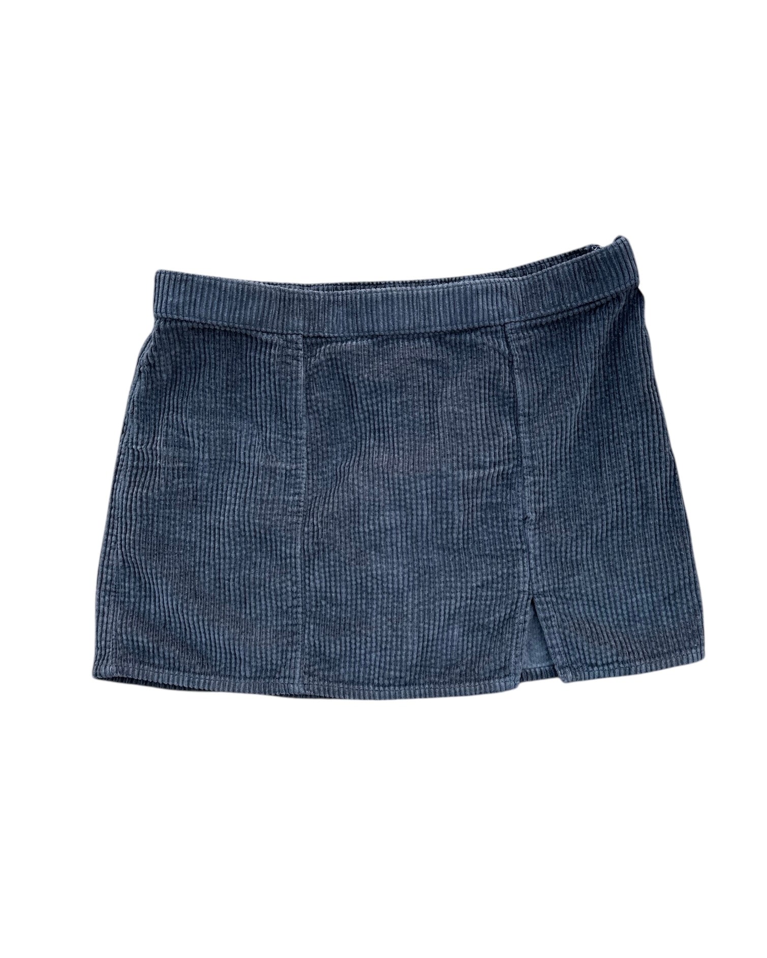 gray aerie cord mini skirt, xs