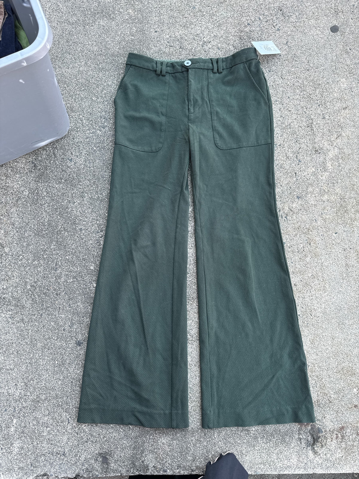 green anthropologie the essential trousers trousers, 6