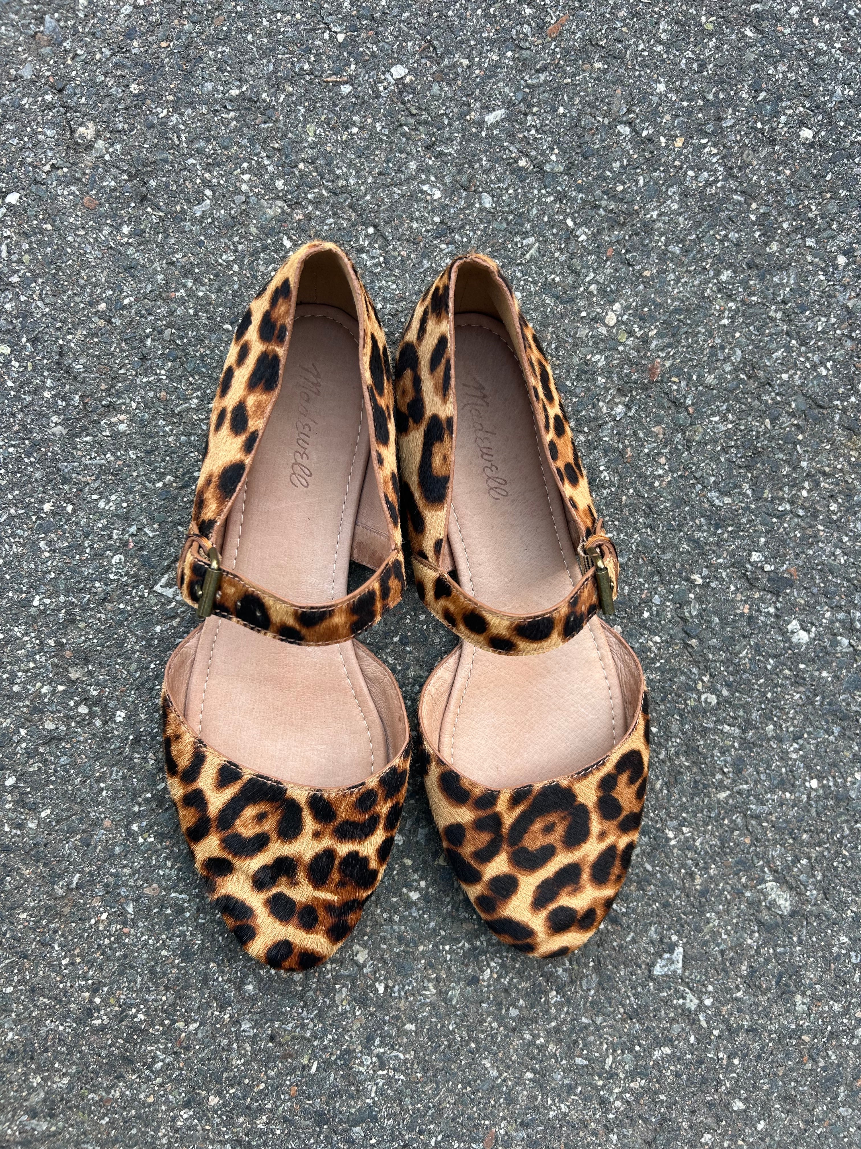 Brown Madewell Cheetah flats, 9