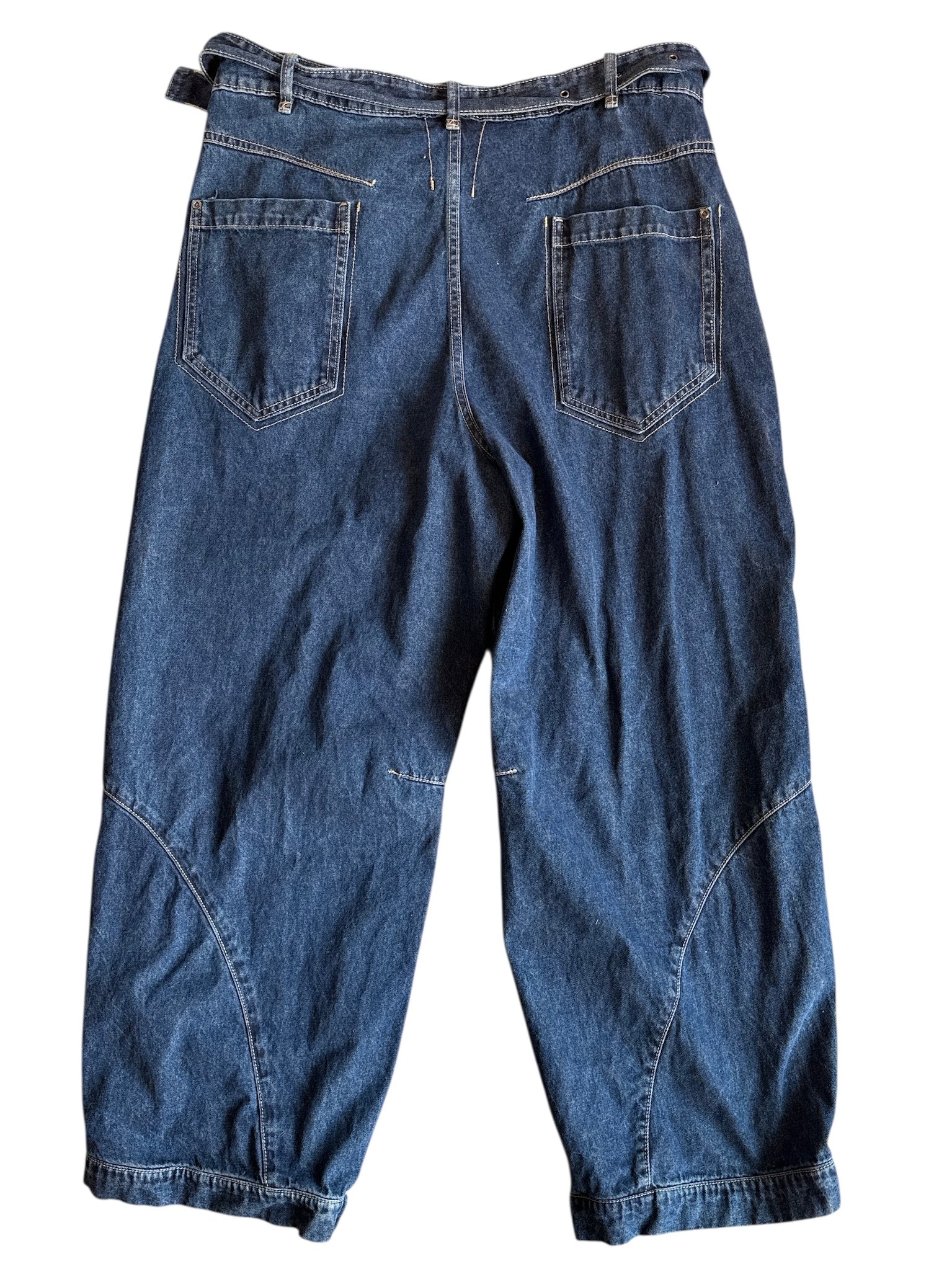 blue bdg barrel jeans, 33